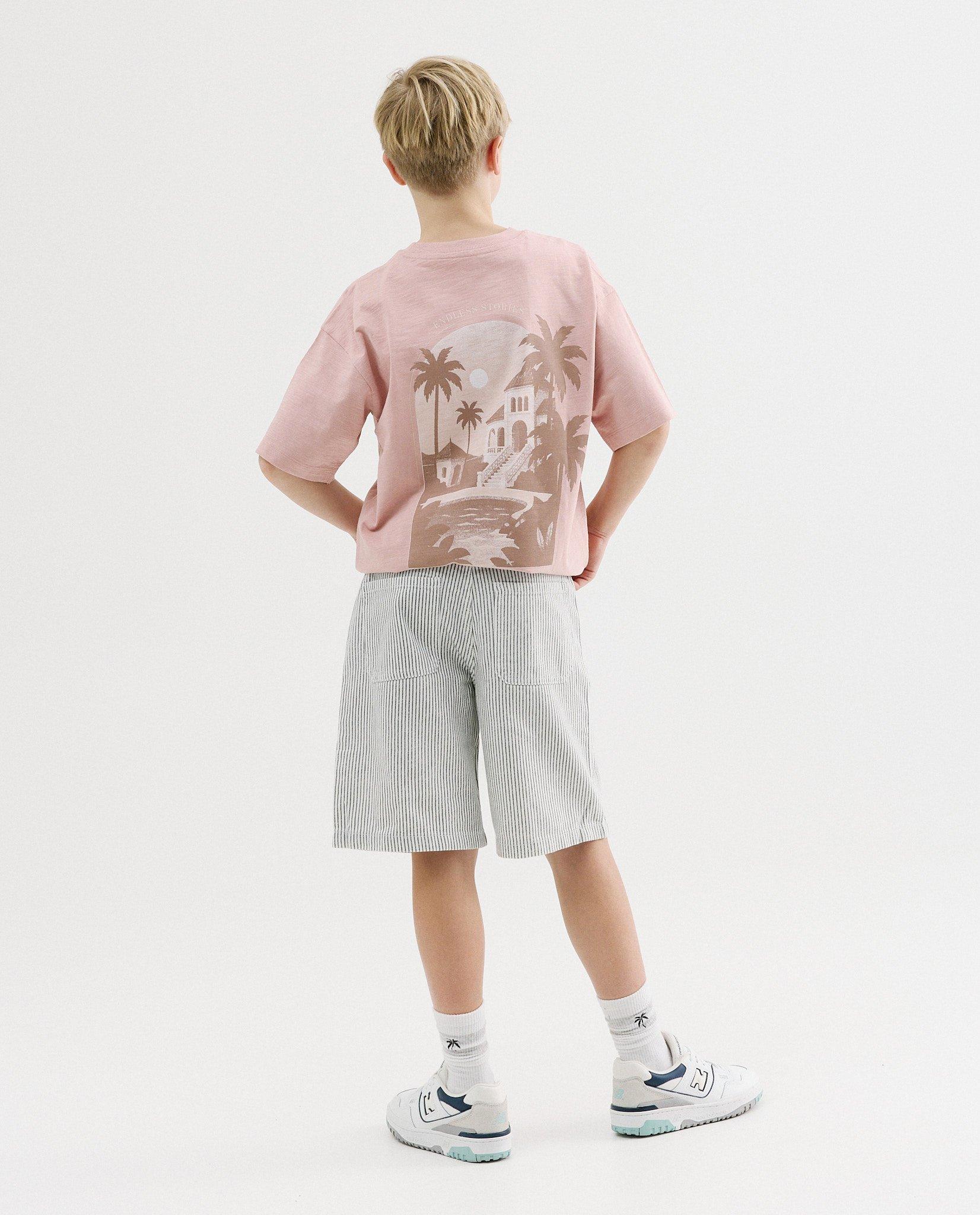 Short met fijne strepen - Product Detail - wit - afbeelding nummer 2