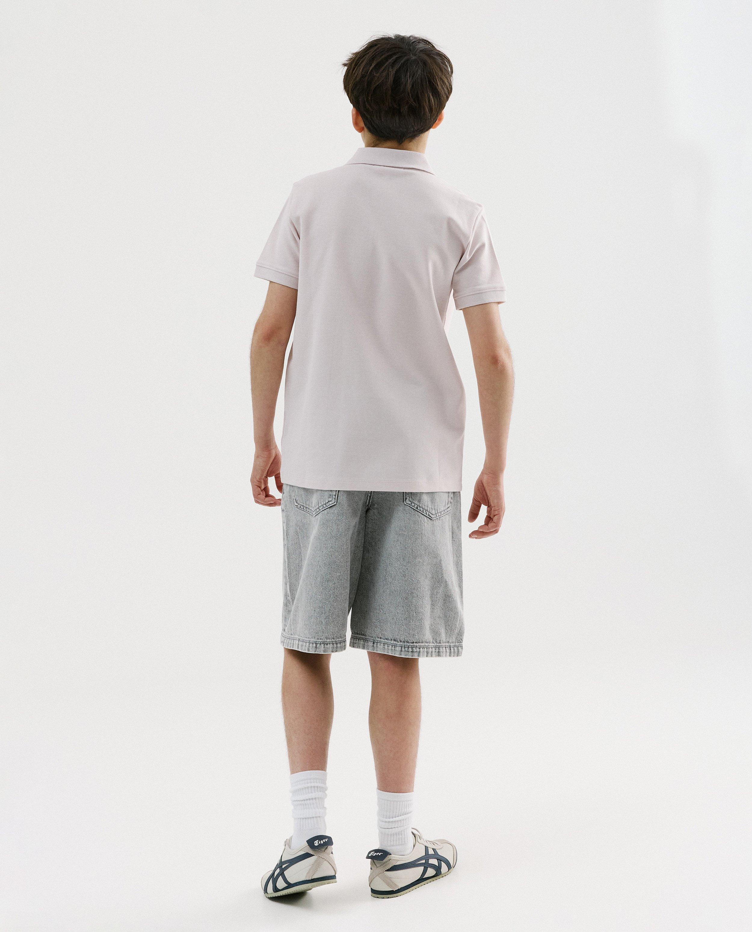 Polo met geborduurde palmboom - Product Detail - lila - afbeelding nummer 3