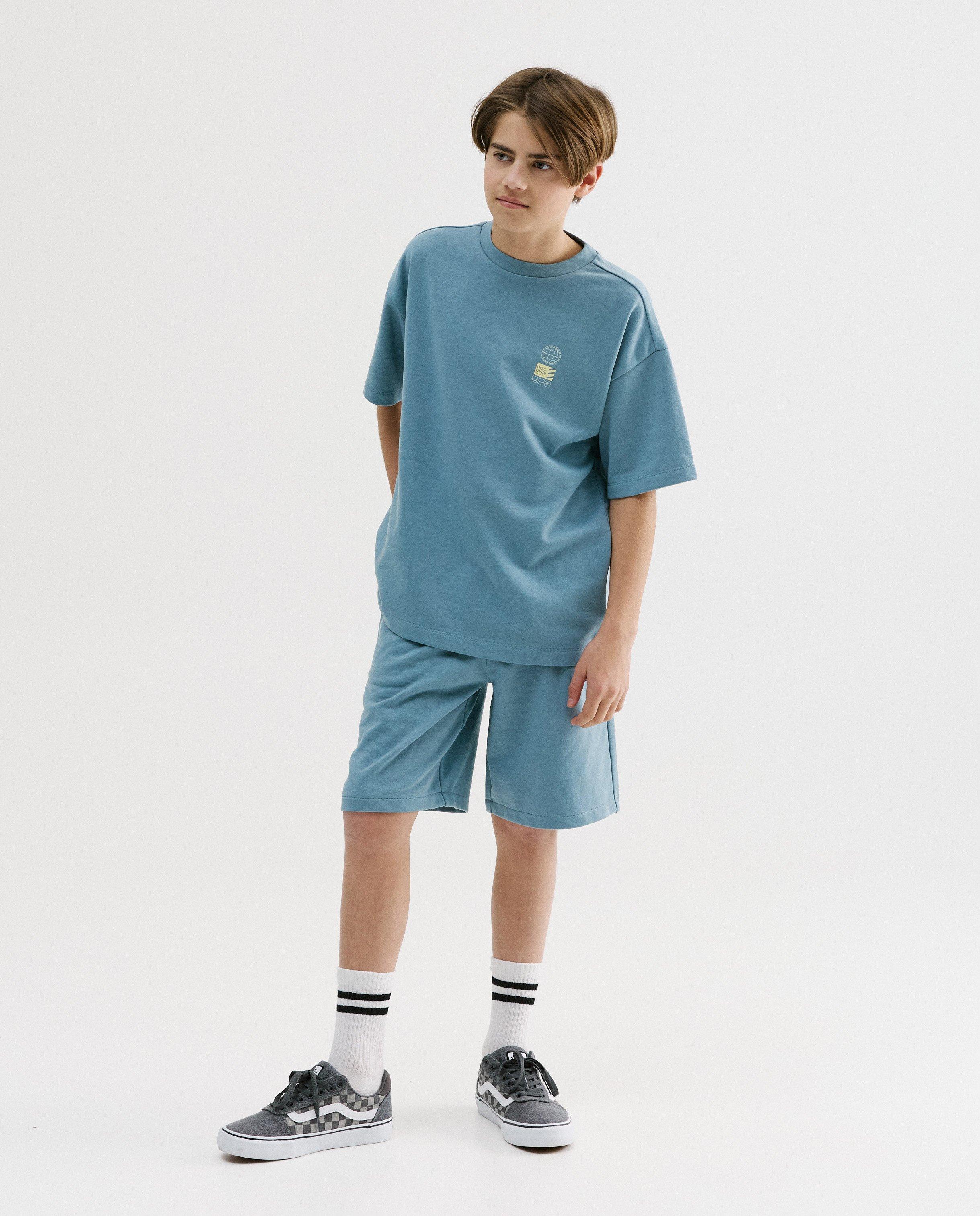 T-shirt avec imprim&eacute; - D&eacute;tails du produit - bleu - image num&eacute;ro 2