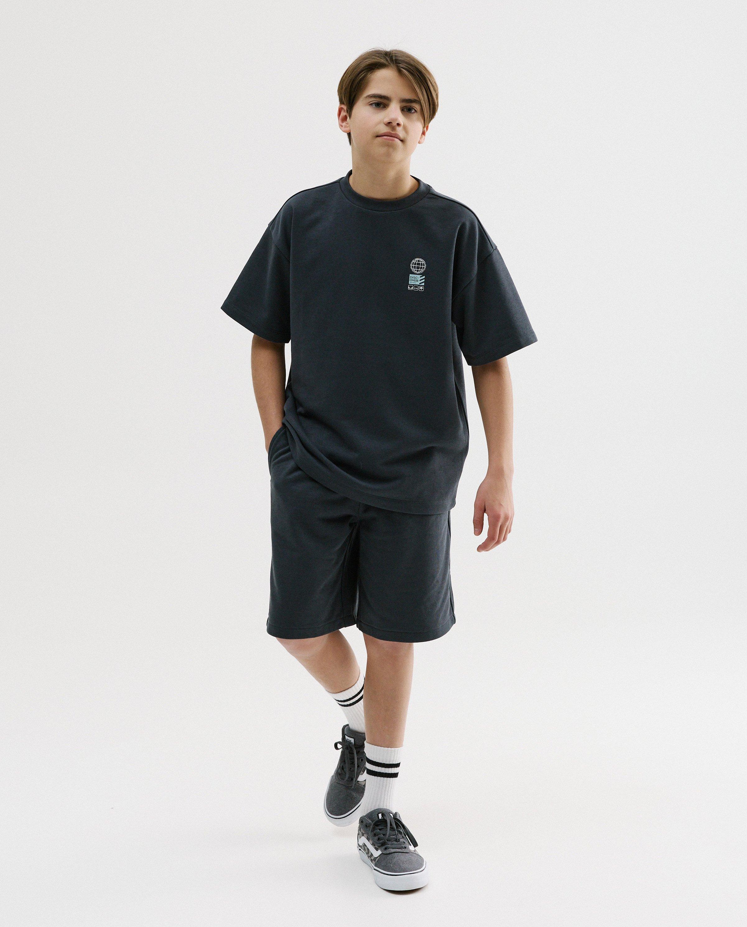 T-shirt avec imprim&eacute; - D&eacute;tails du produit - gris fonc&eacute; - image num&eacute;ro 2