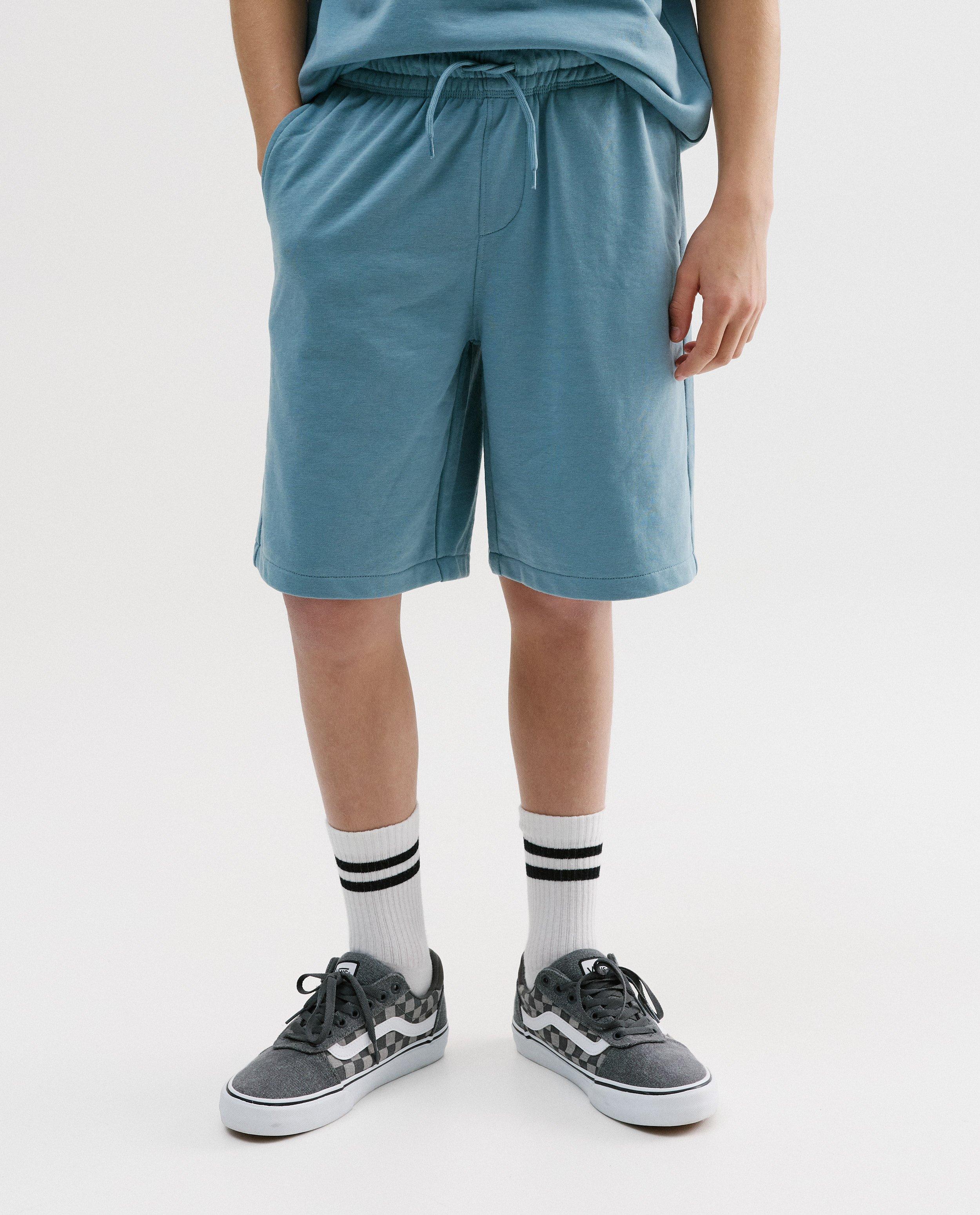 Donkergrijze short van sweatstof - Product Detail - blauw - afbeelding nummer 3