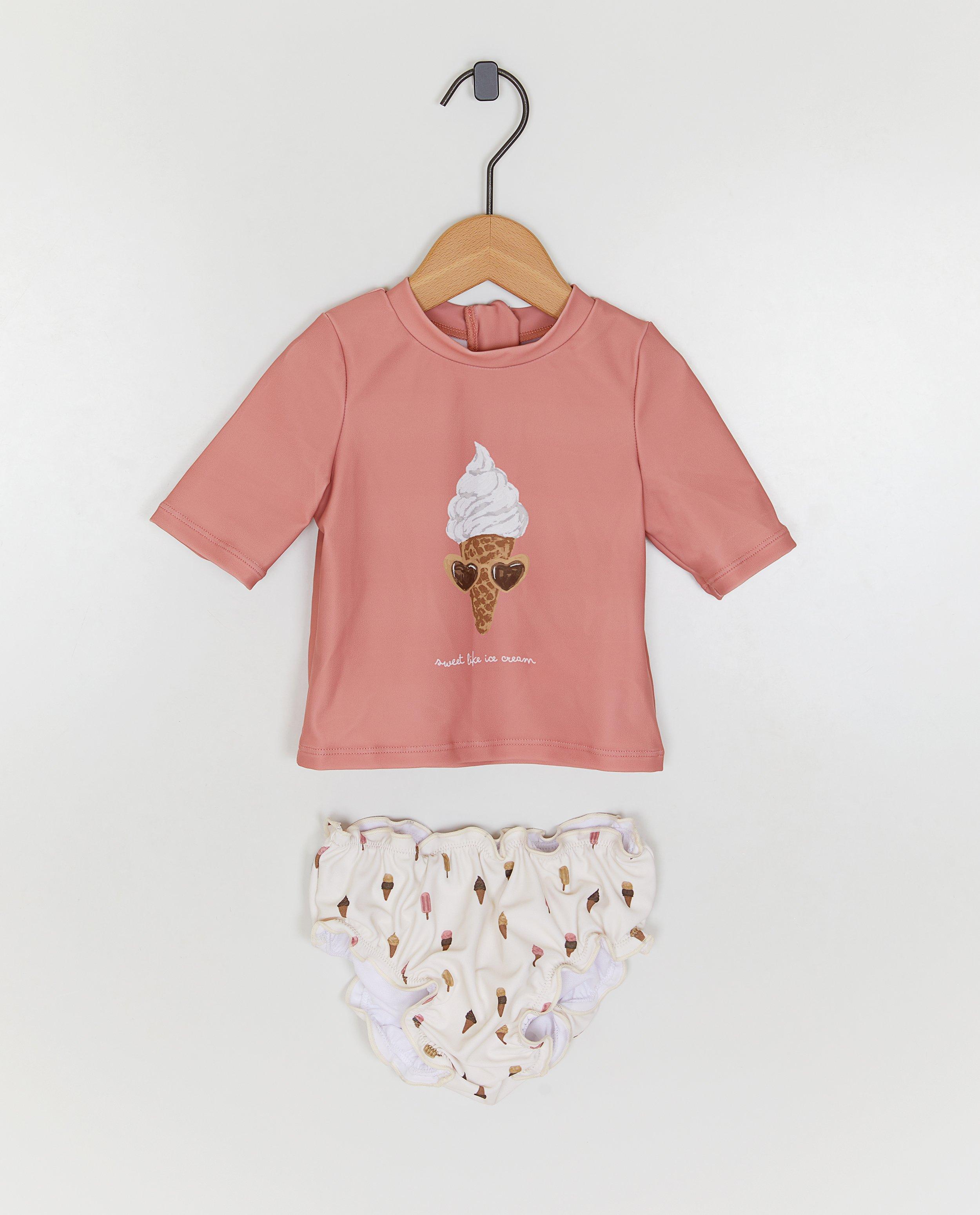 Zwemset: top + broekje, UPF 50+ - Product Detail - roze - afbeelding nummer 1