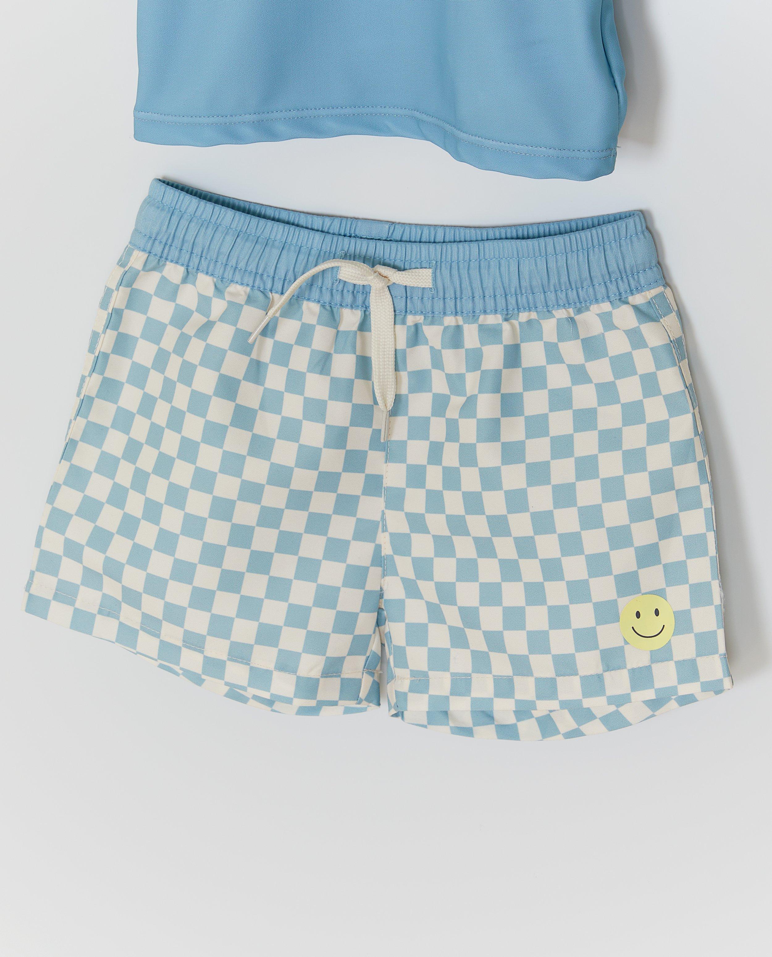 Zwemset: top + short met print, UPF 50+ - Product Detail - lichtblauw - afbeelding nummer 4