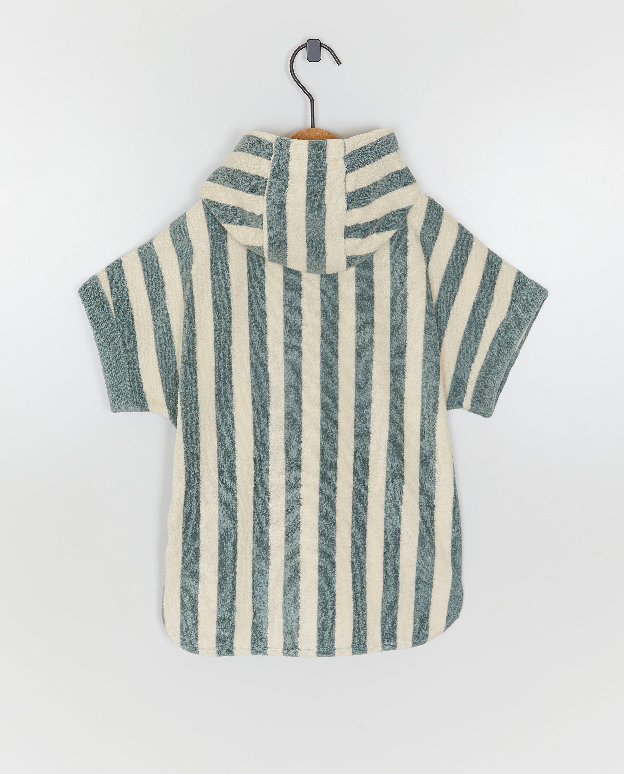 Badponcho met strepen - Product Detail - lichtgroen - afbeelding nummer 2