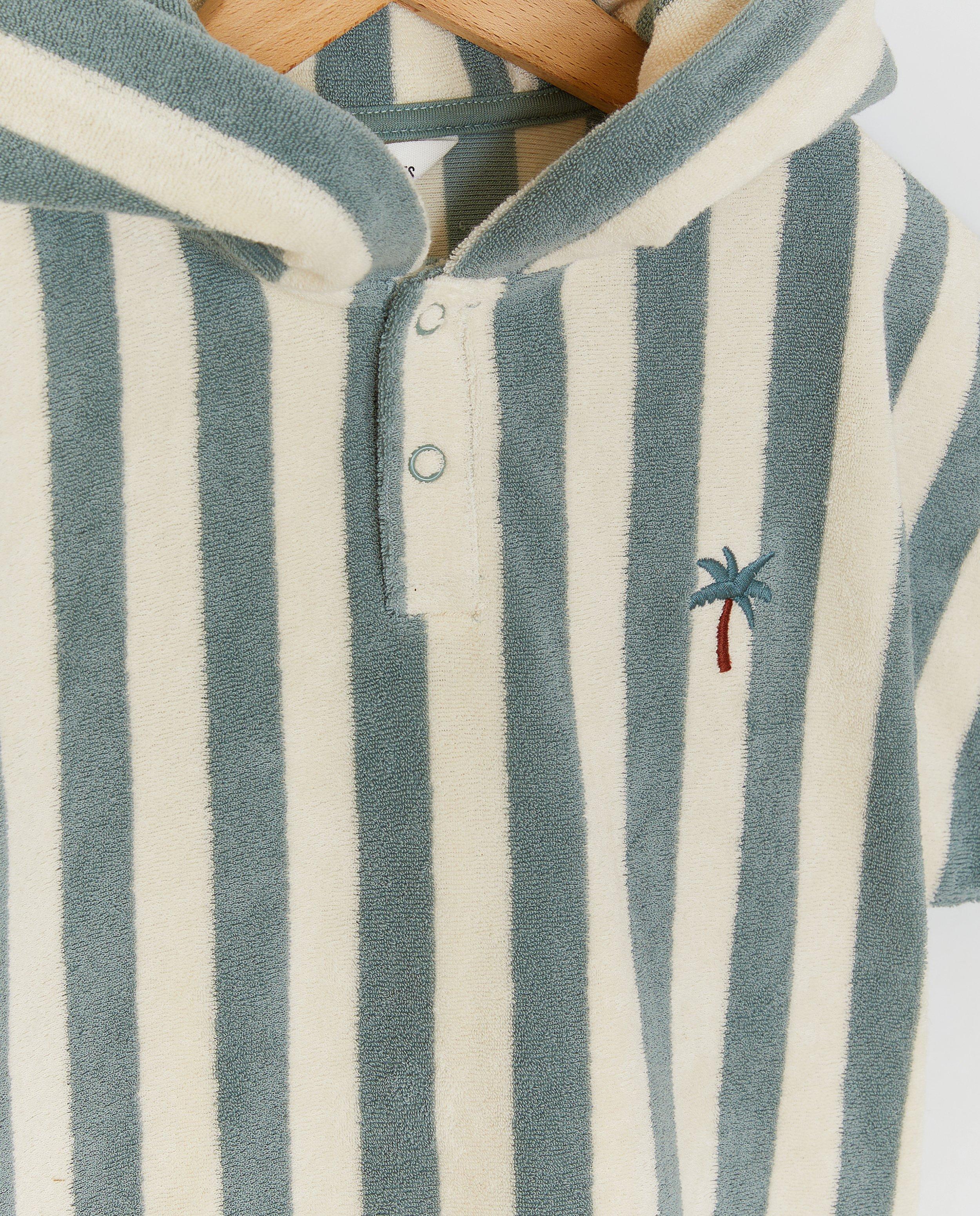 Badponcho met strepen - Product Detail - lichtgroen - afbeelding nummer 3