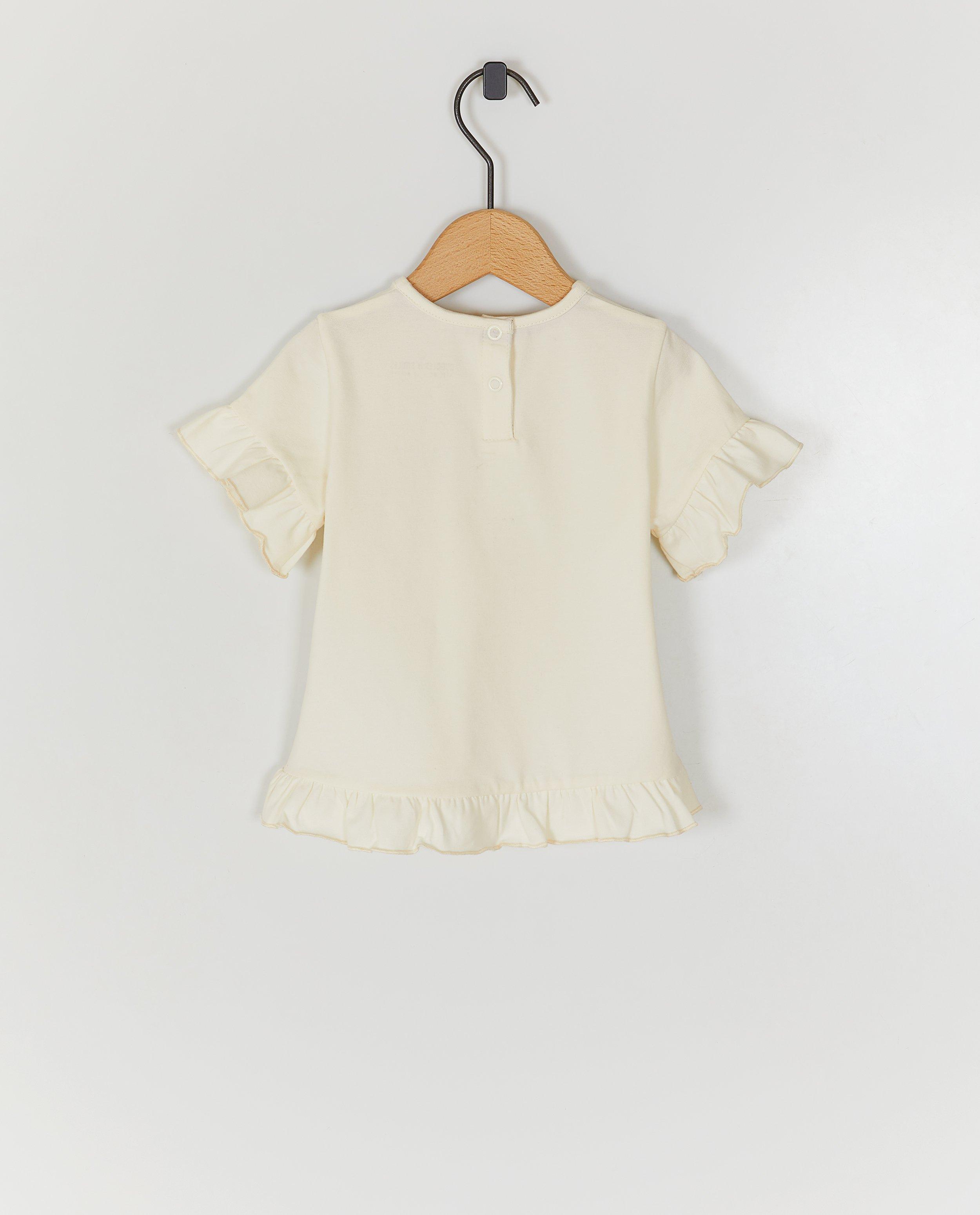 T-shirt met bloemen - Product Detail - wit - afbeelding nummer 2