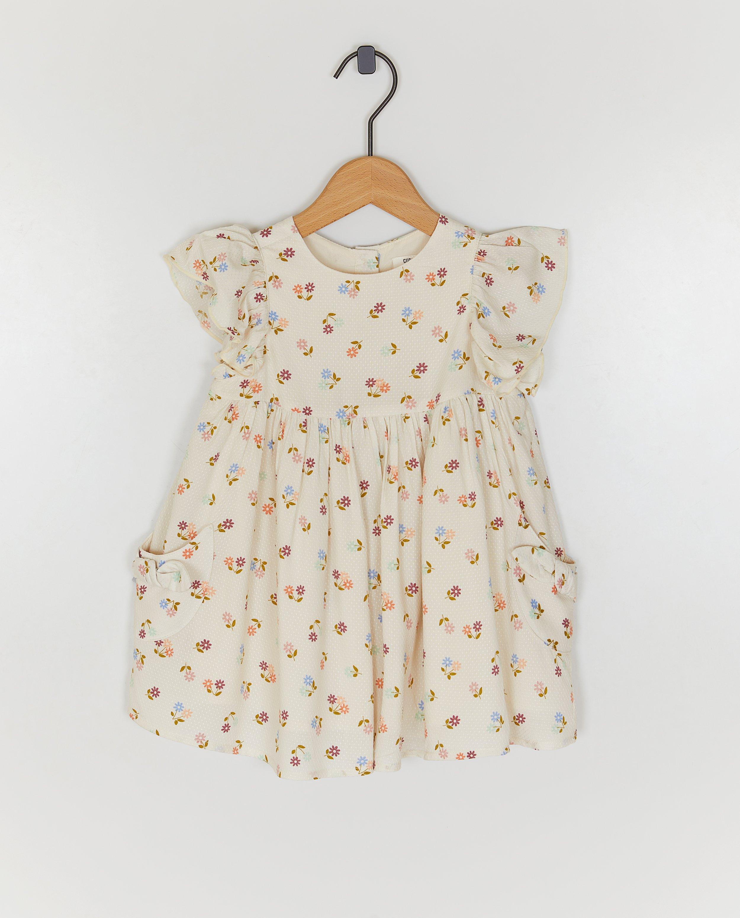 Jurk met bloemenprint - Product Detail - wit - afbeelding nummer 1