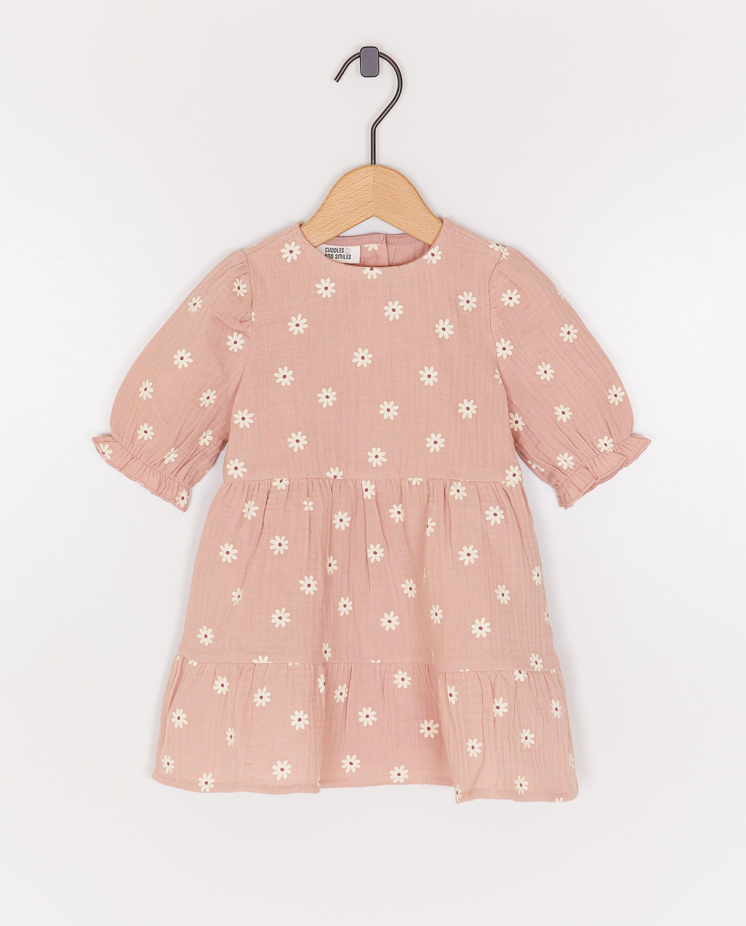 Tetra jurk met bloemenprint - Product Detail - lichtroze - afbeelding nummer 1