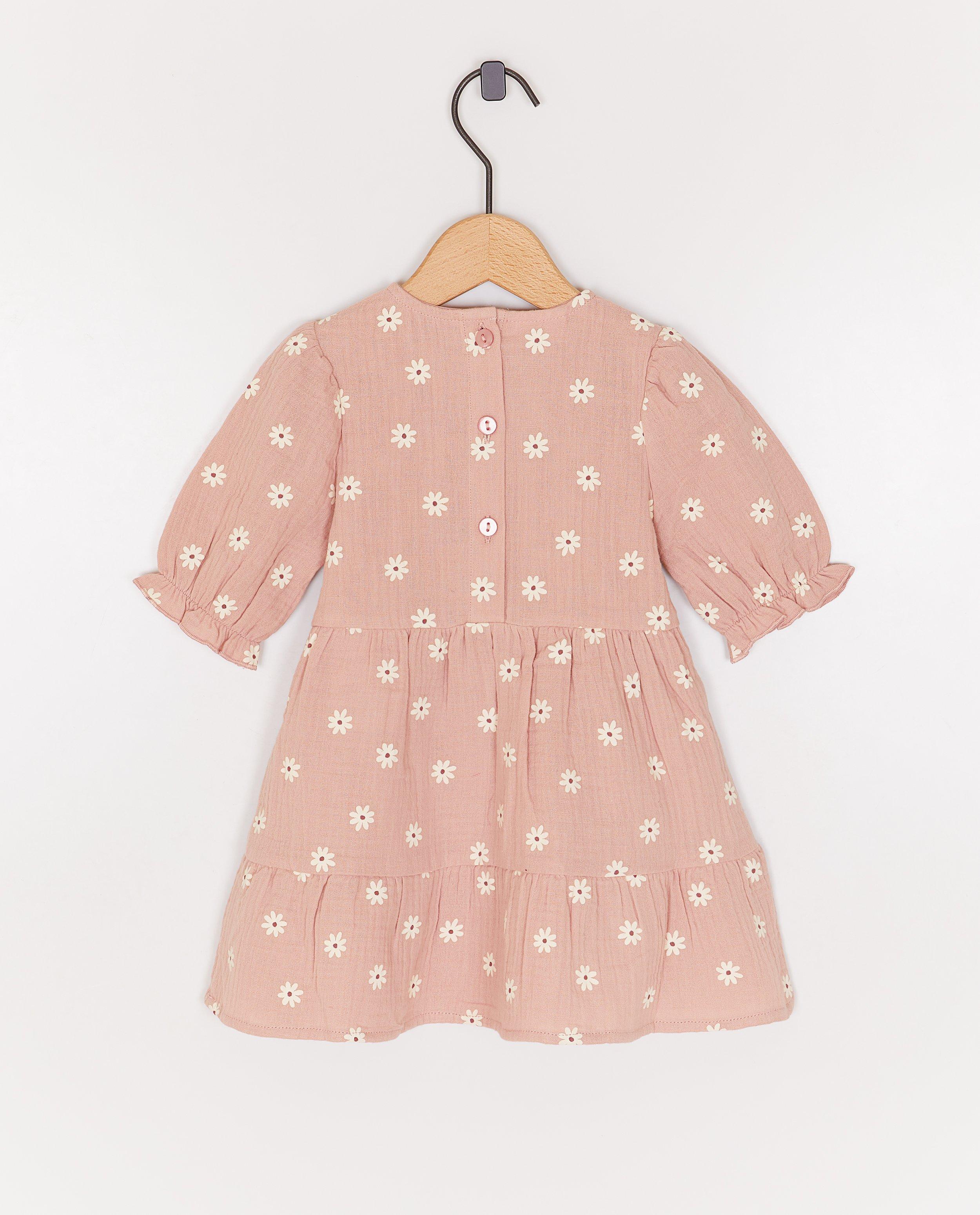 Tetra jurk met bloemenprint - Product Detail - lichtroze - afbeelding nummer 2