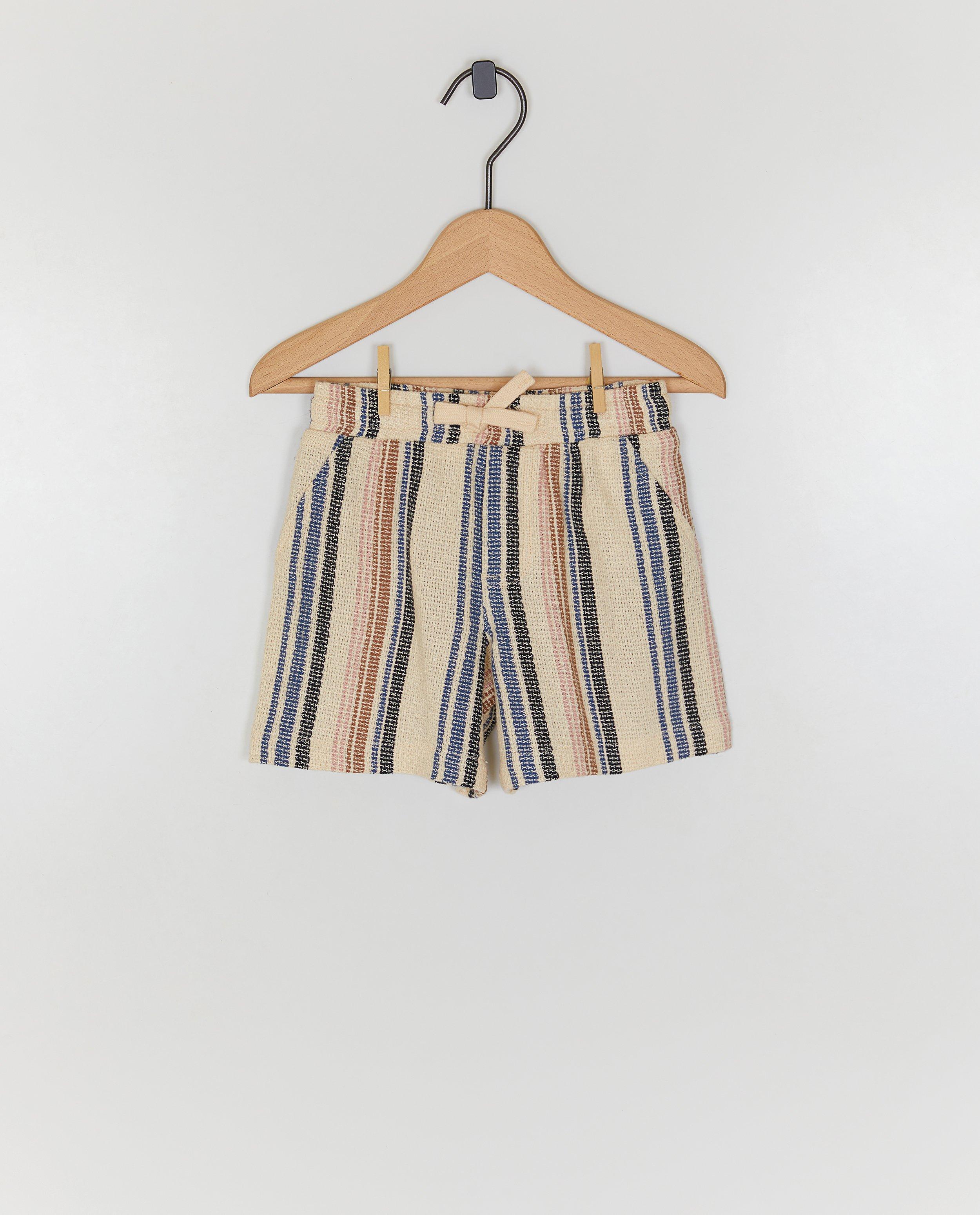 Short &agrave; rayures - D&eacute;tails du produit - bleu - image num&eacute;ro 1