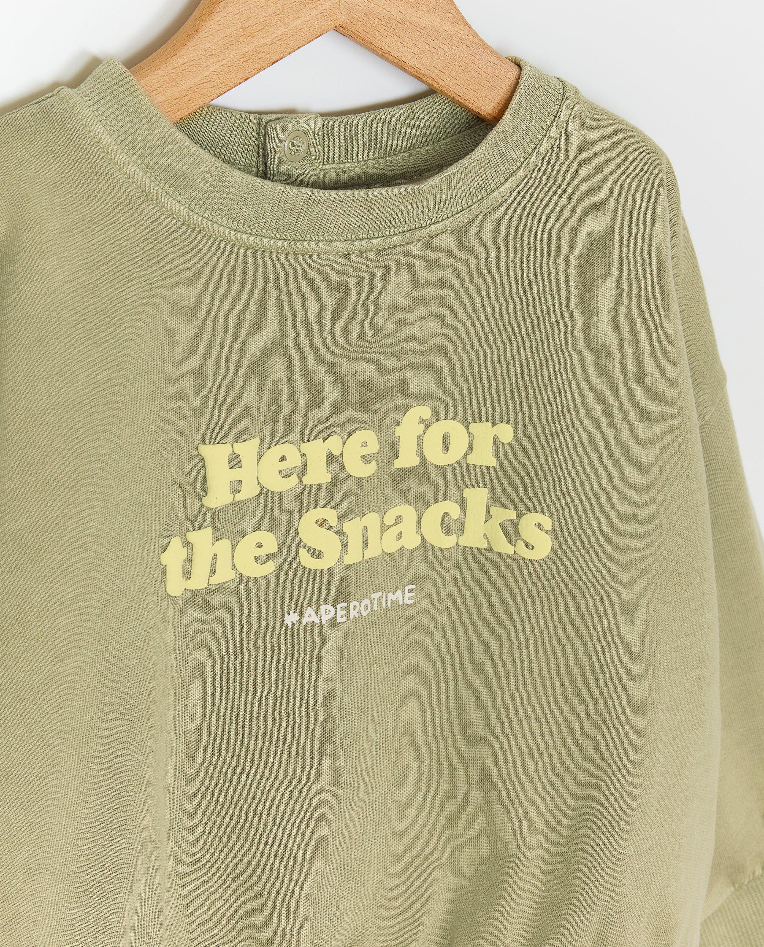 Sweater met opschrift in reli&euml;f, unisex, 62-92 - Product Detail - khaki - afbeelding nummer 3