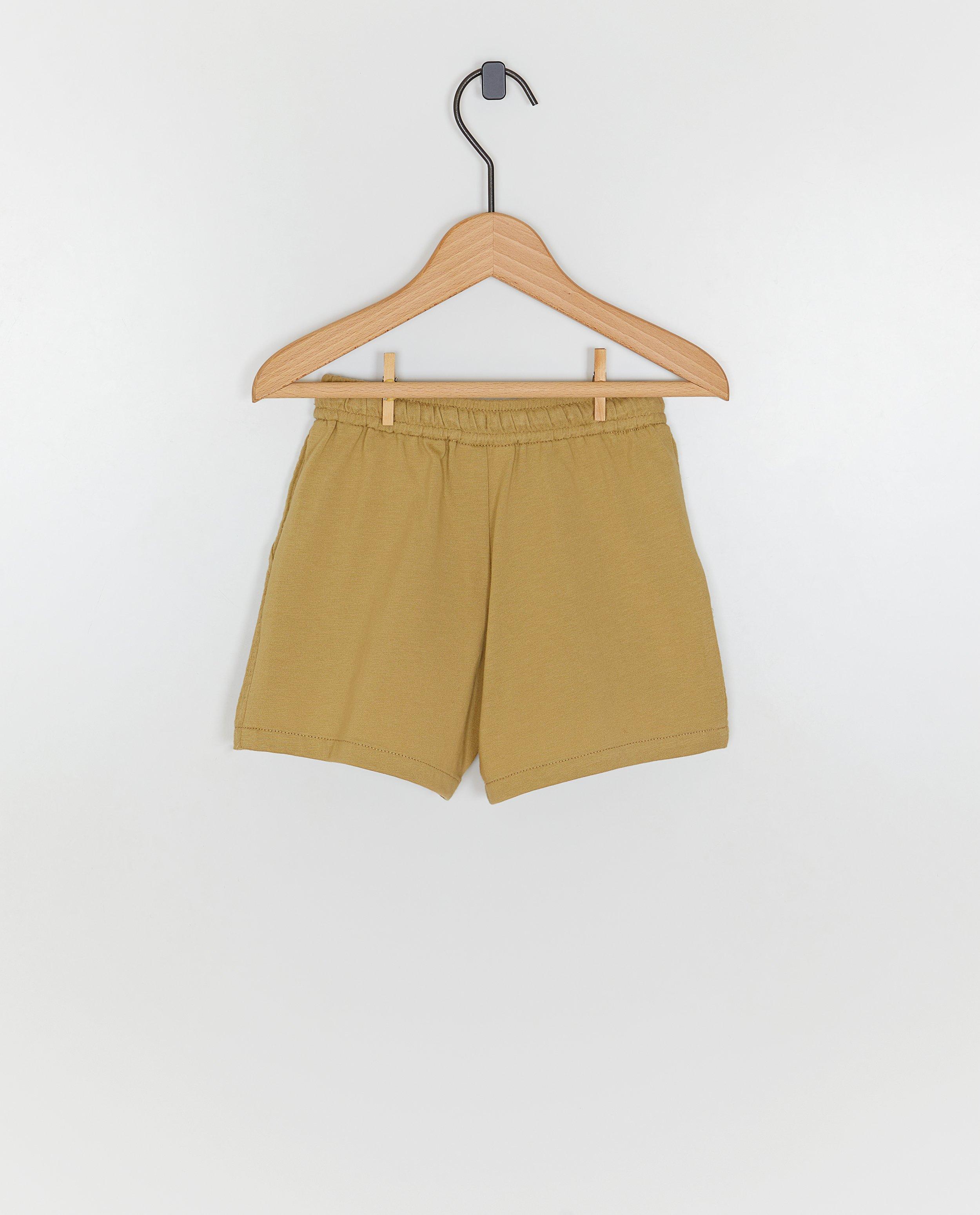 Short en t&eacute;tra, baggy fit, 62-92 - D&eacute;tails du produit - khaki - image num&eacute;ro 2