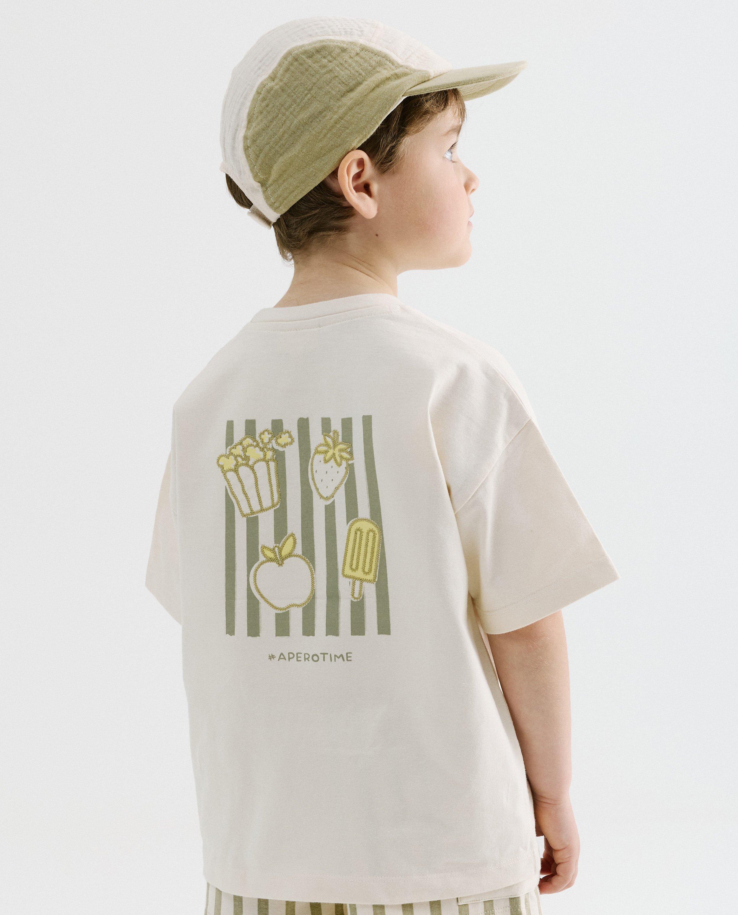 T-shirt met backprint, loose fit, unisex, 92-134 - Product Detail - wit - afbeelding nummer 6