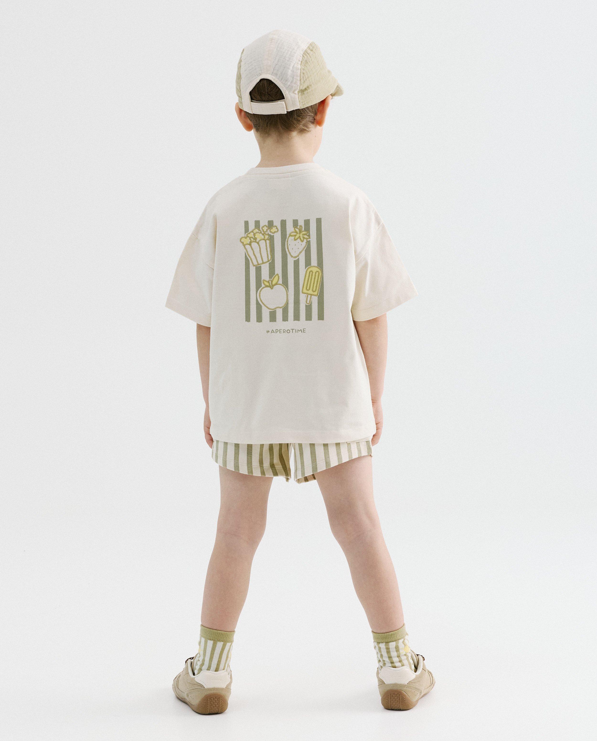 T-shirt met backprint, loose fit, unisex, 92-134 - Product Detail - wit - afbeelding nummer 4