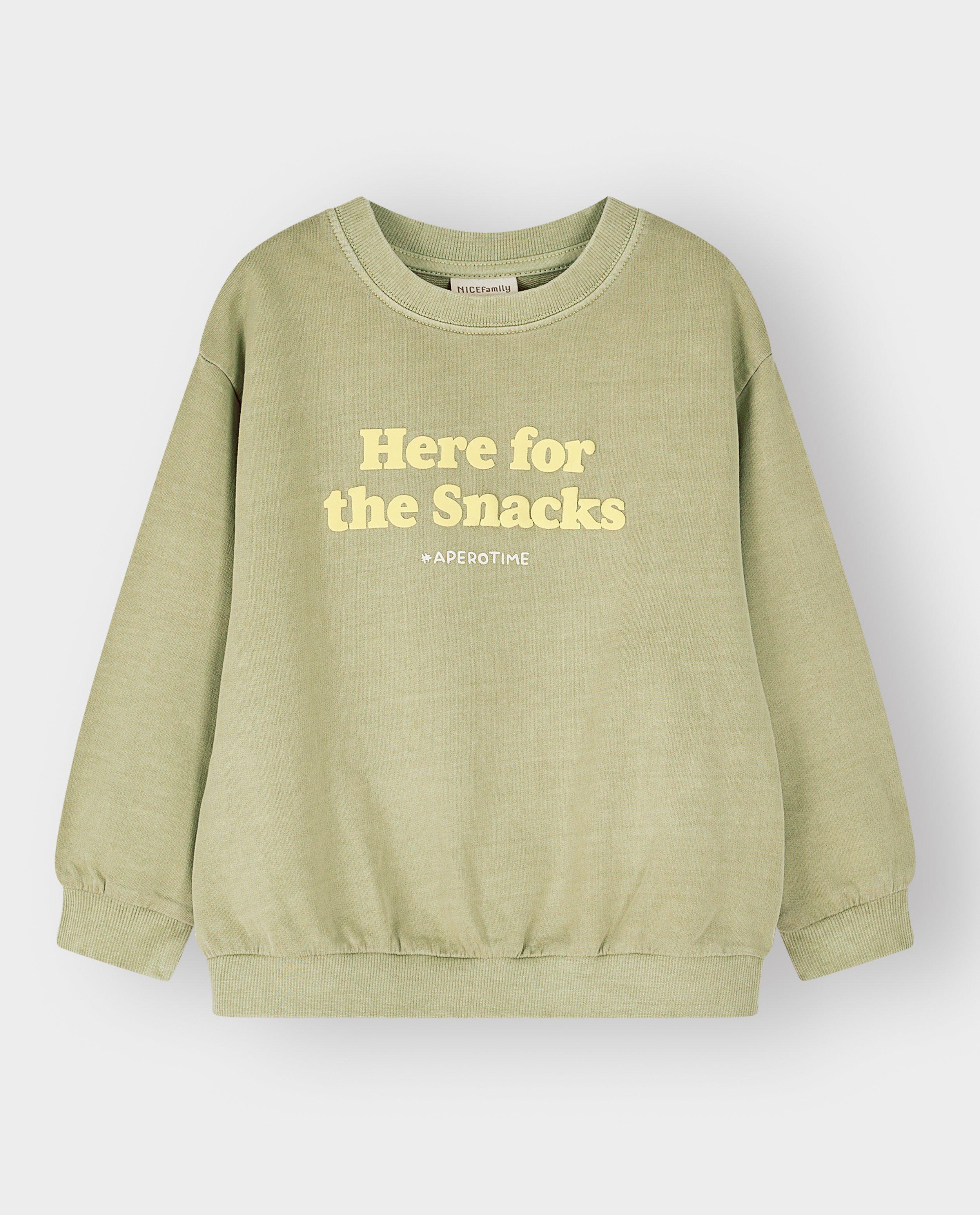 Sweater met opschrift, unisex, 98-134 - Product Detail - khaki - afbeelding nummer 4