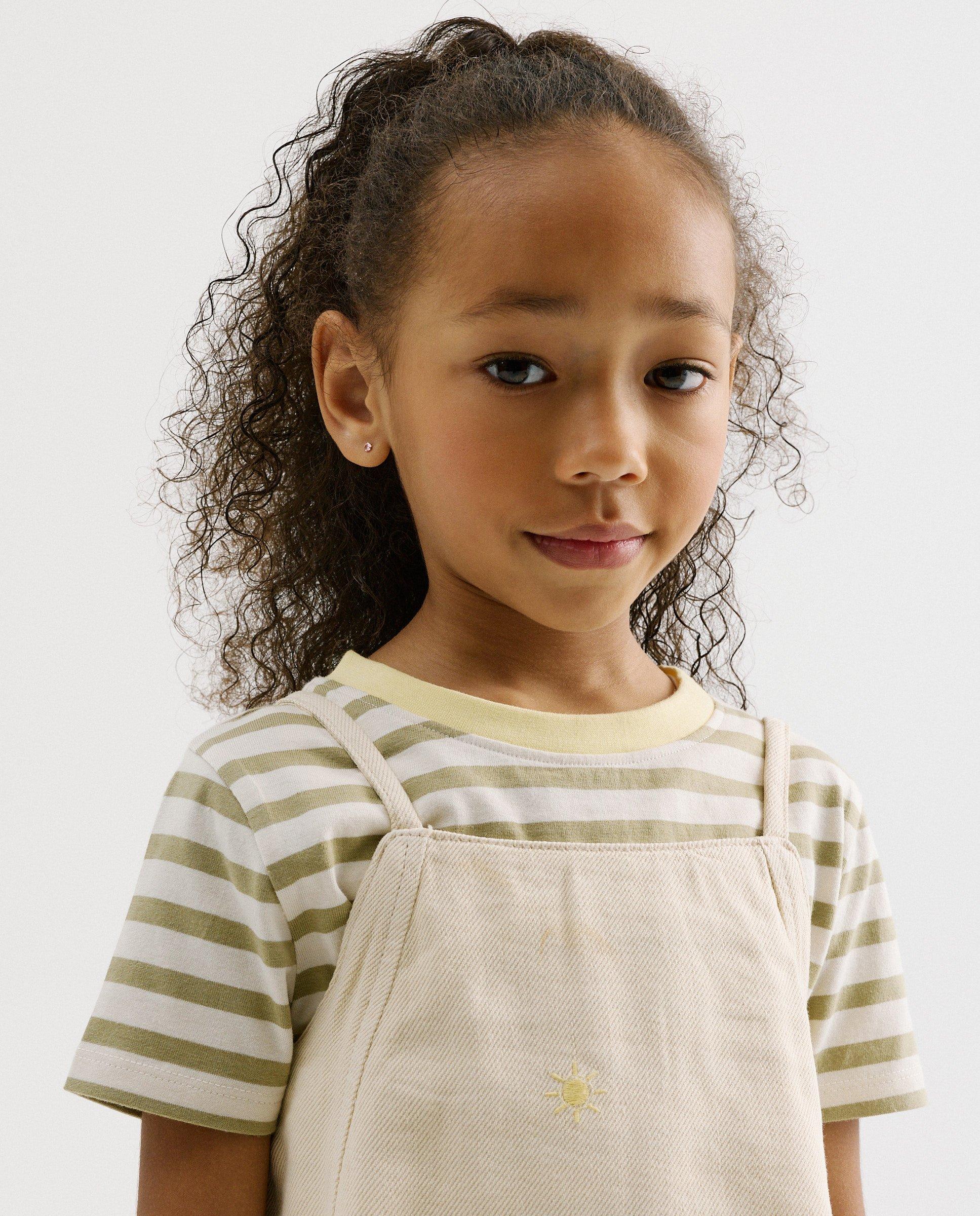 Jurk met geborduurde zonnen, 92-134 - Product Detail - wit - afbeelding nummer 3