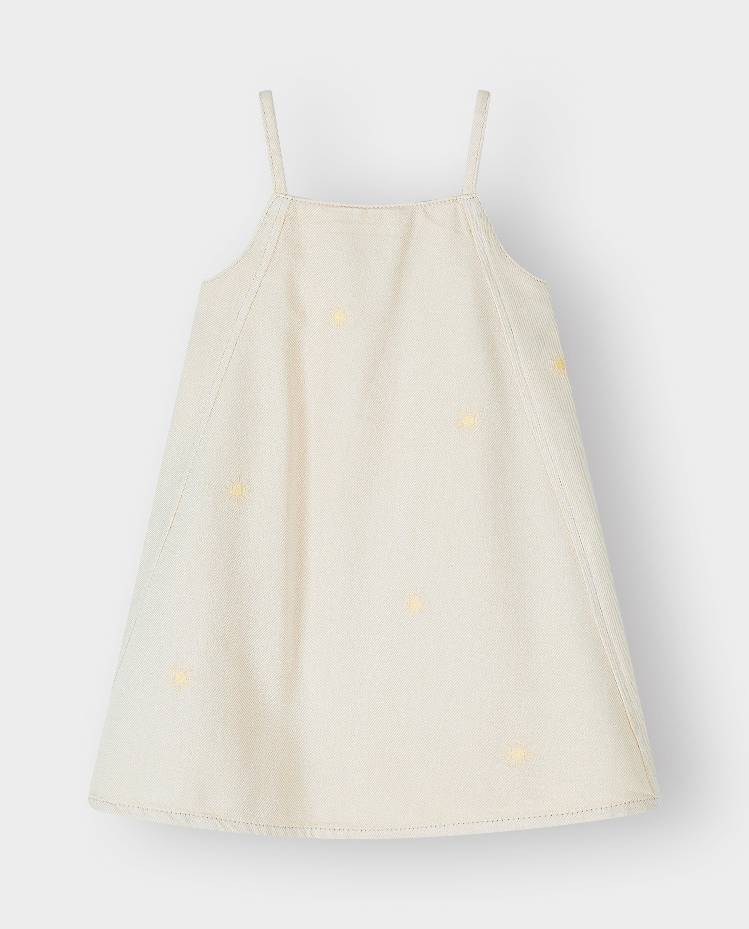 Jurk met geborduurde zonnen, 92-134 - Product Detail - wit - afbeelding nummer 5