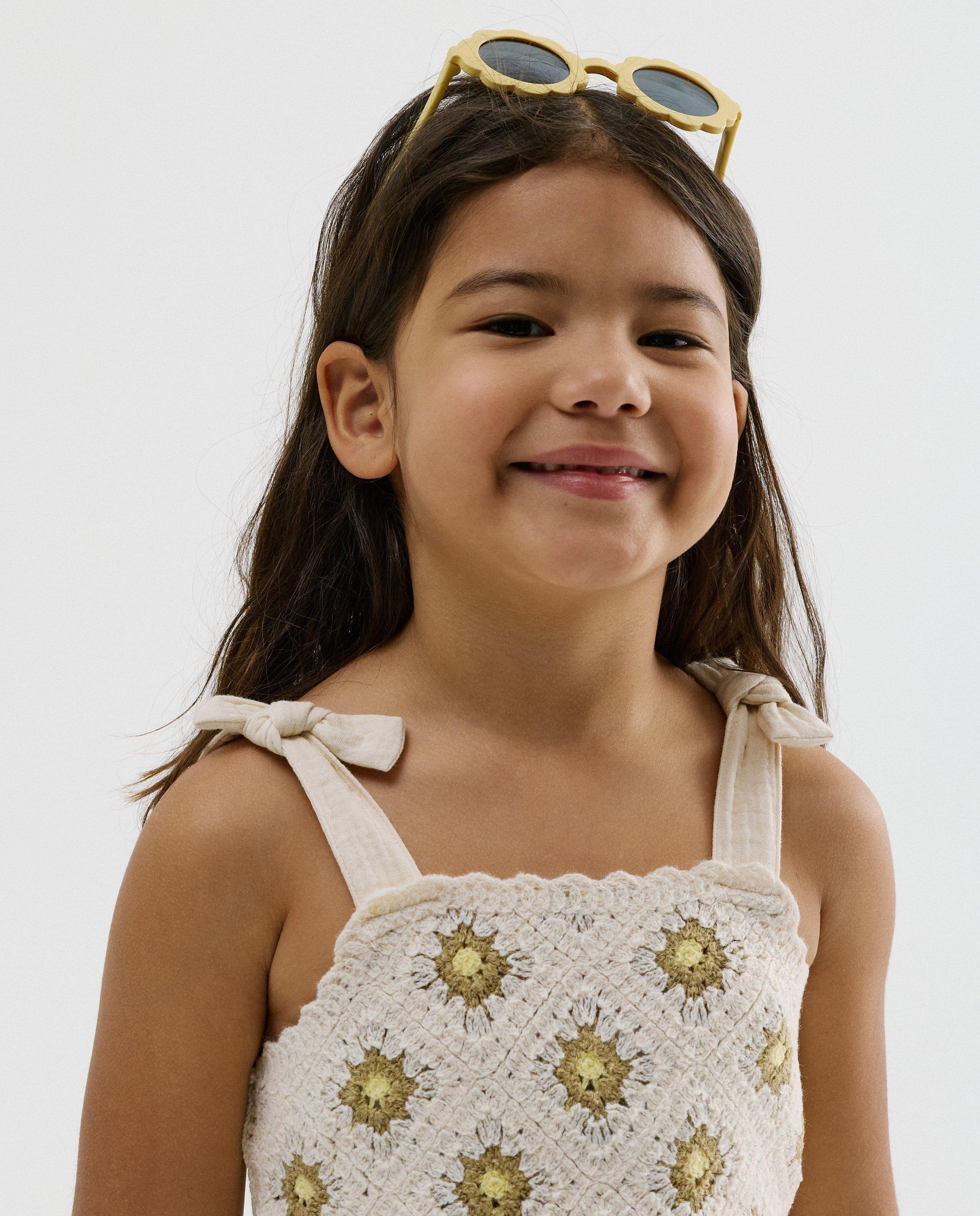 Robe avec crochet, 92-134 - D&eacute;tails du produit - blanc - image num&eacute;ro 3