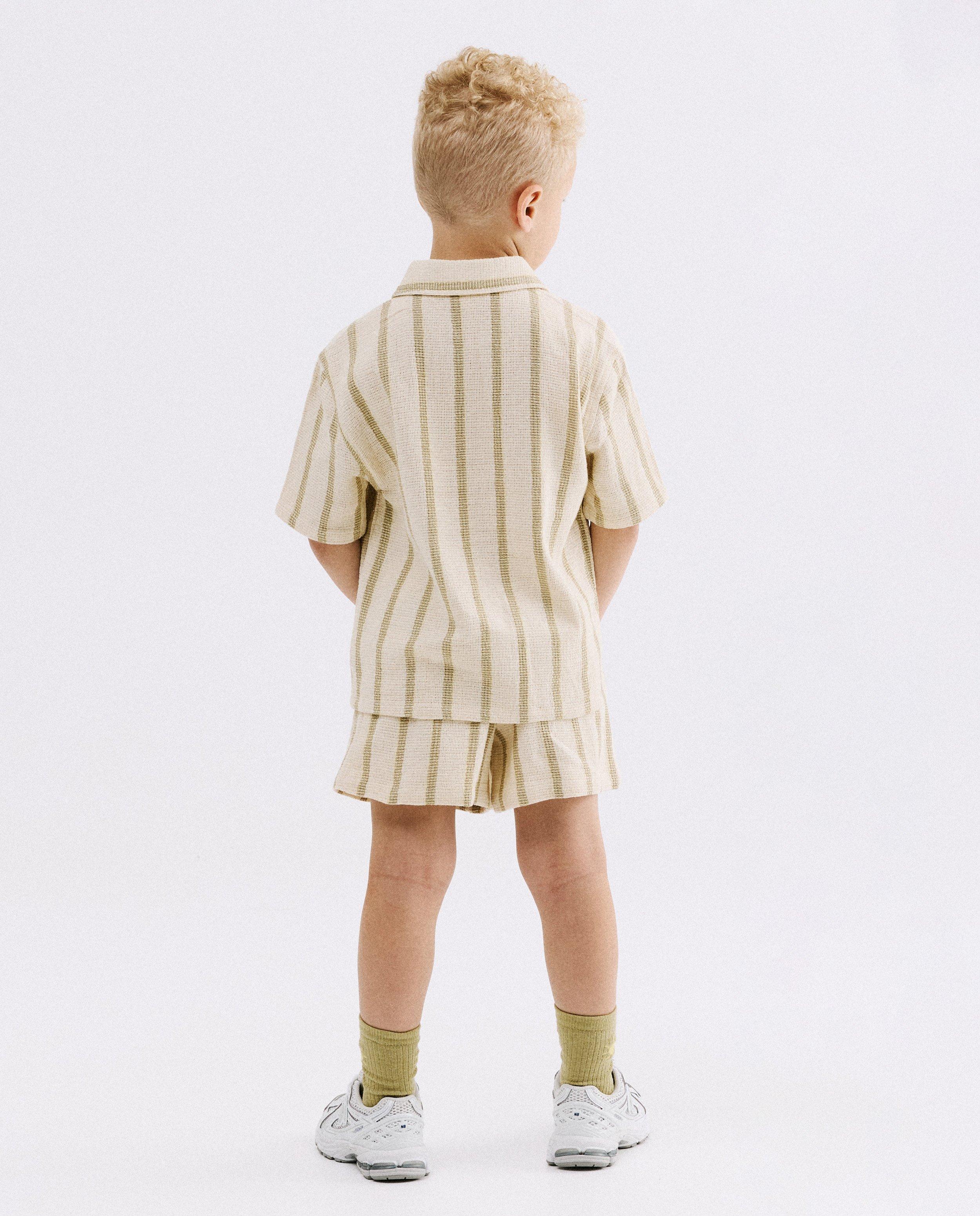 Chemise avec texture, 98-134 - D&eacute;tails du produit - blanc - image num&eacute;ro 3