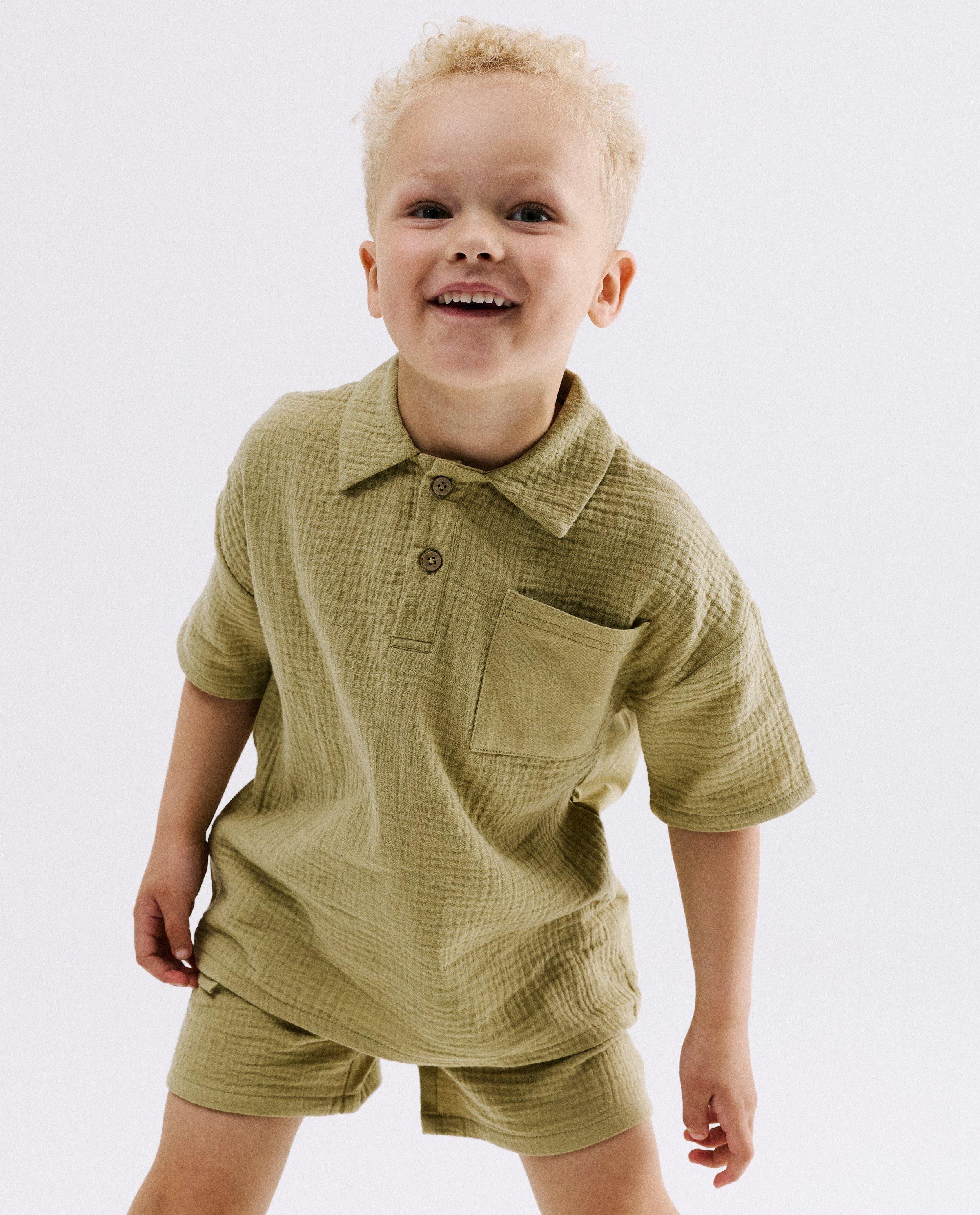 Hemd met tetra, 98-134 - Product Detail - khaki - afbeelding nummer 1