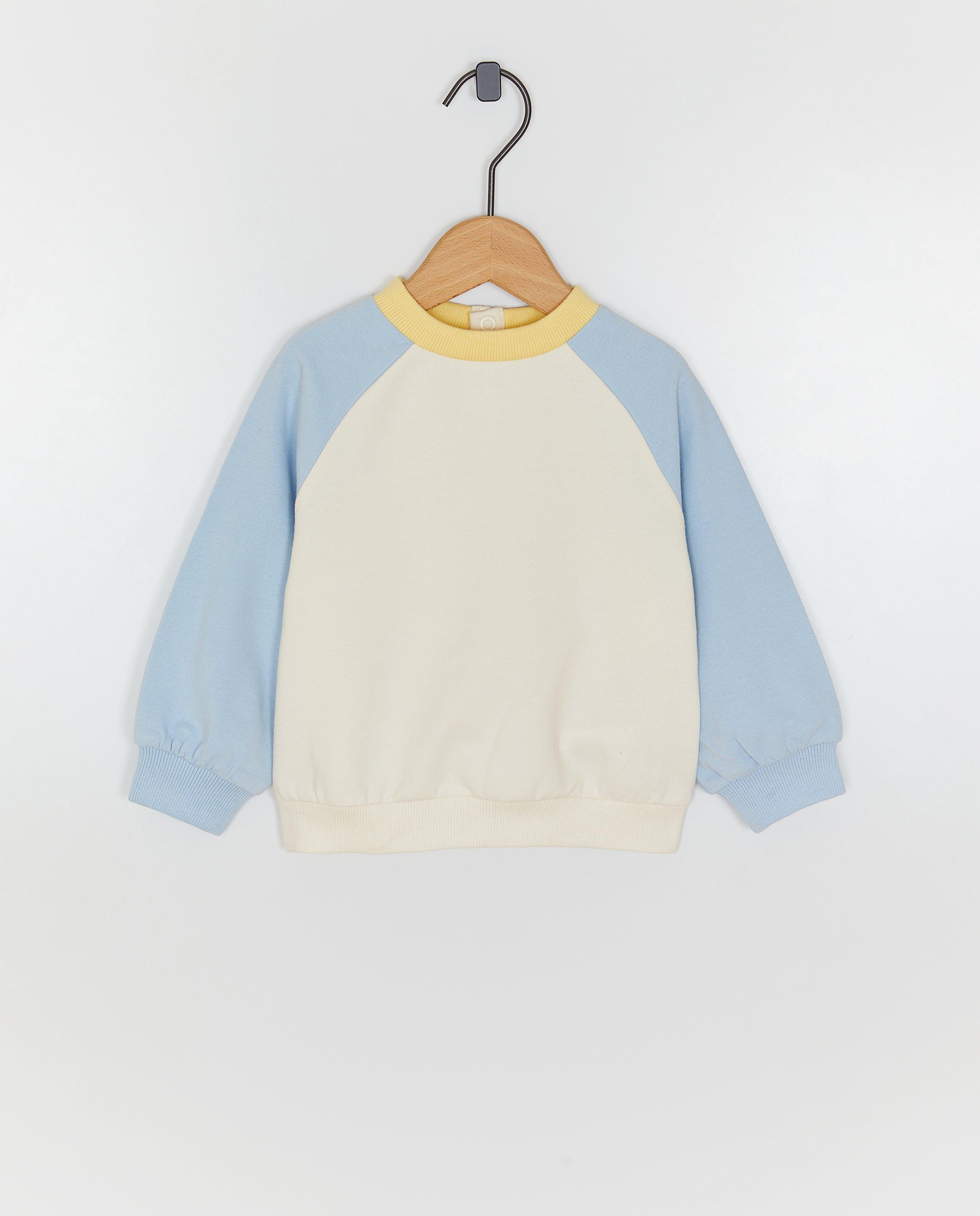 Sweater met color block - Product Detail - lichtblauw - afbeelding nummer 1