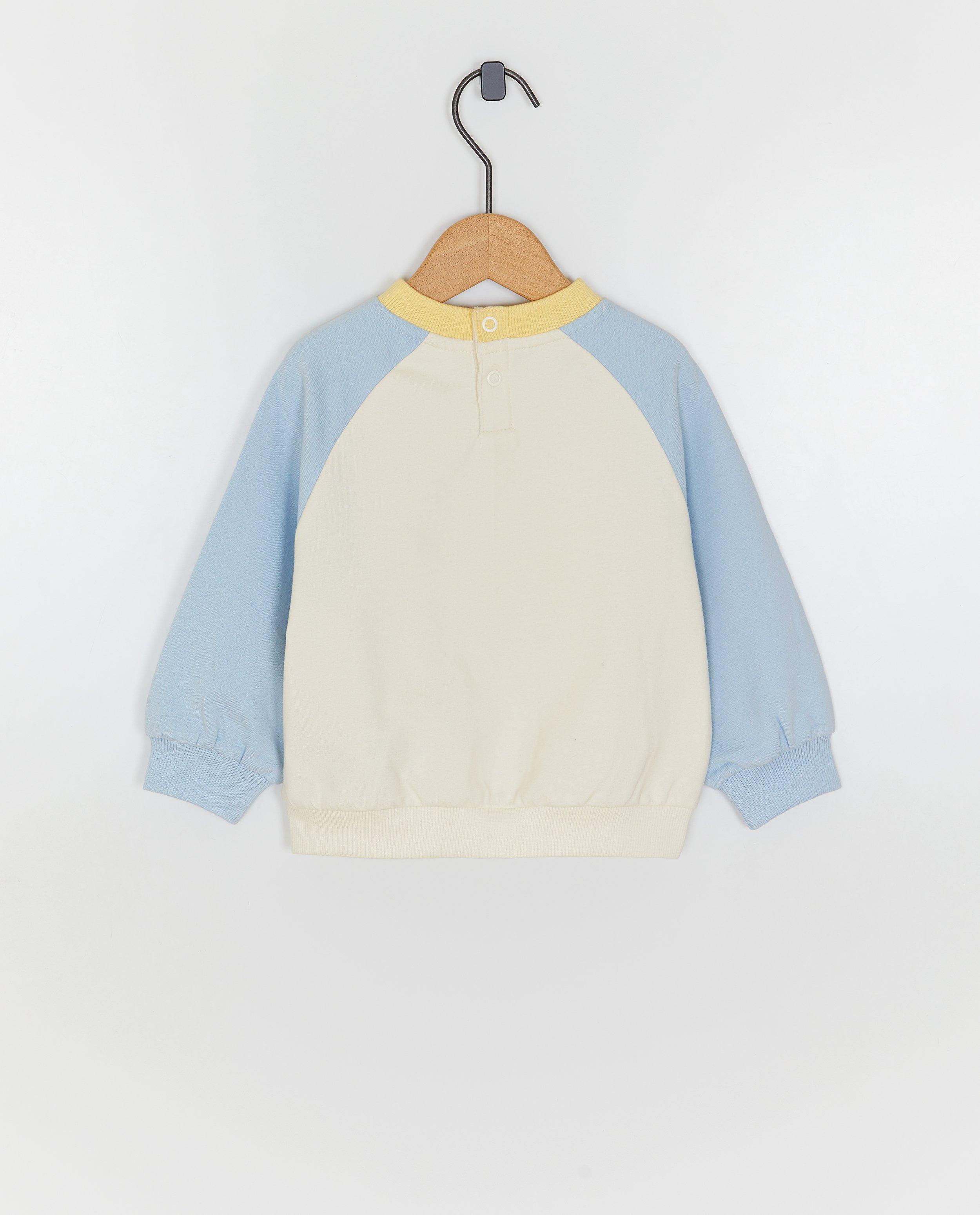 Sweater met color block - Product Detail - lichtblauw - afbeelding nummer 2