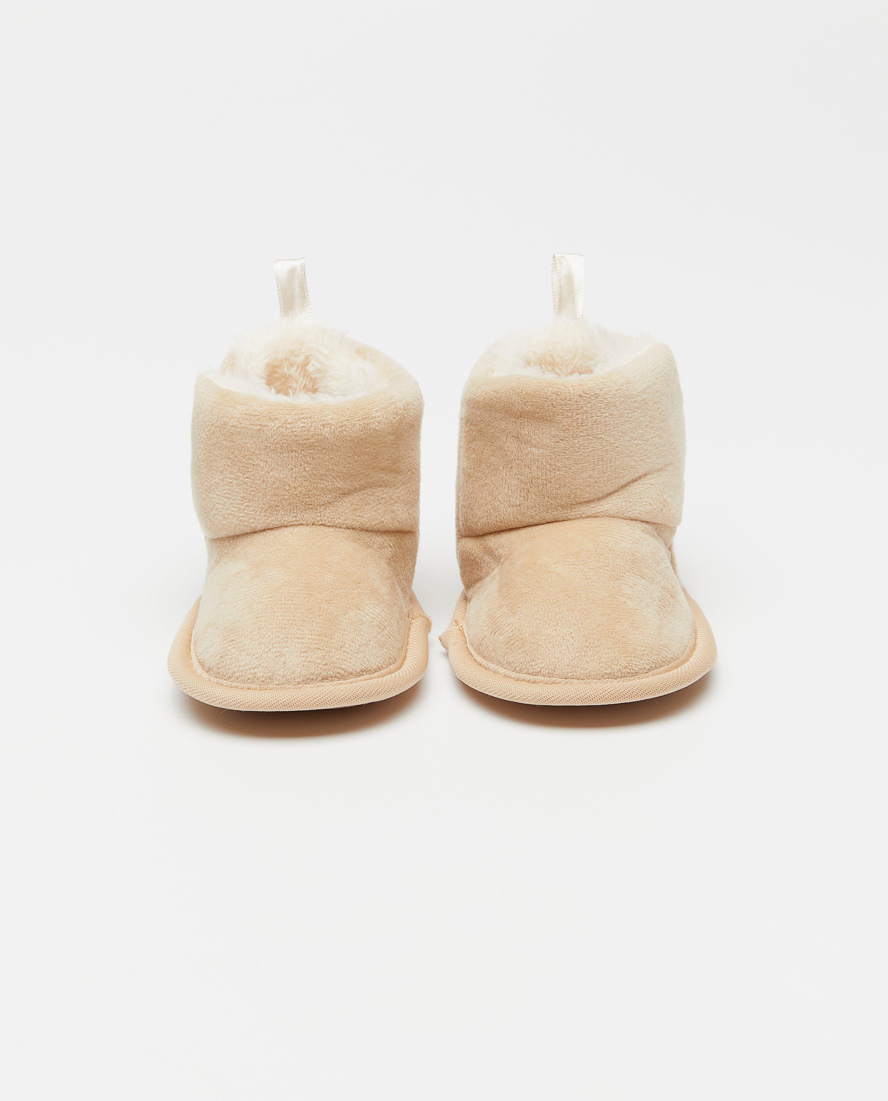 Babypantoffels met antislip - Product Detail - lichtbruin - afbeelding nummer 1