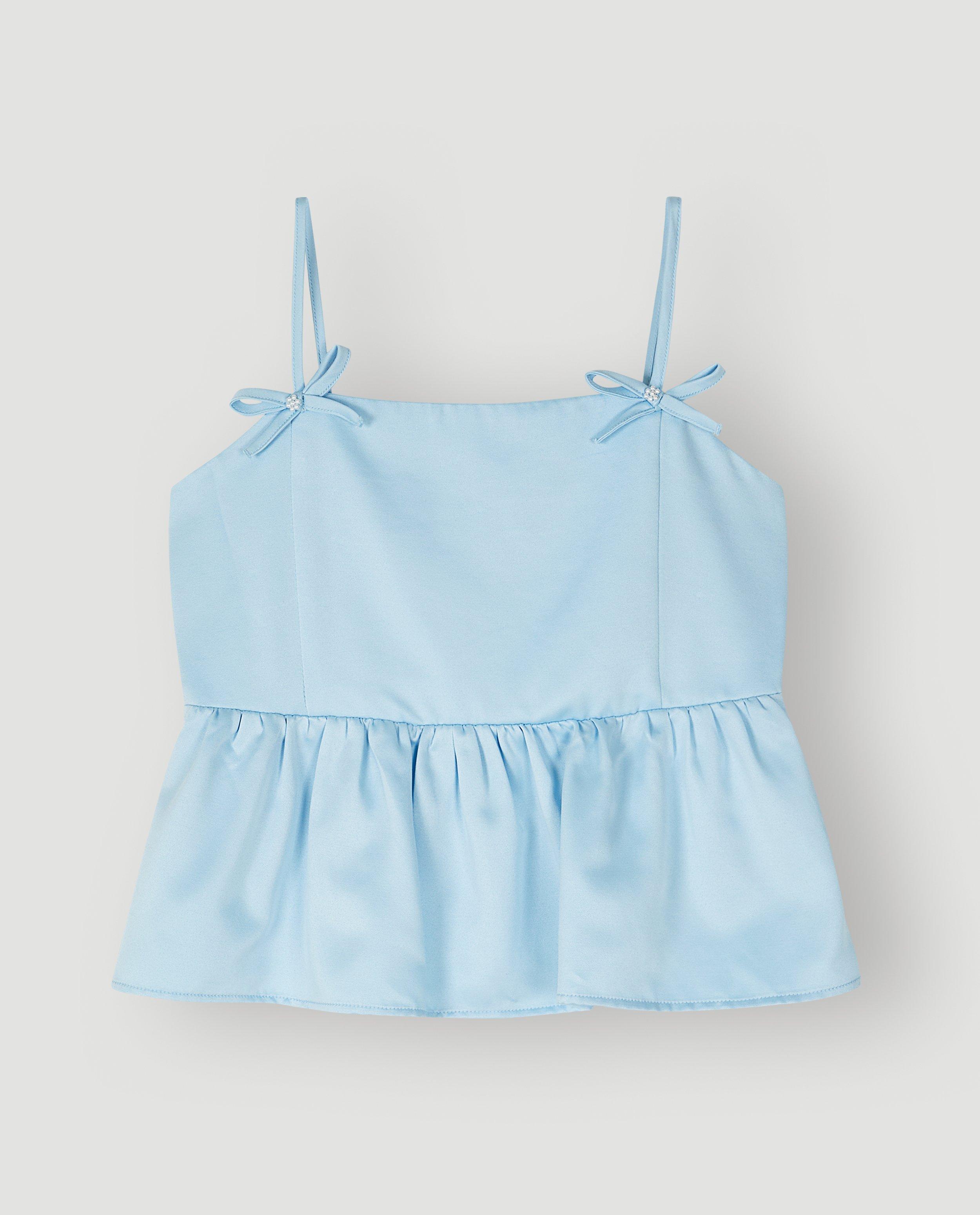 Hemden - Satijnen top met strikjes