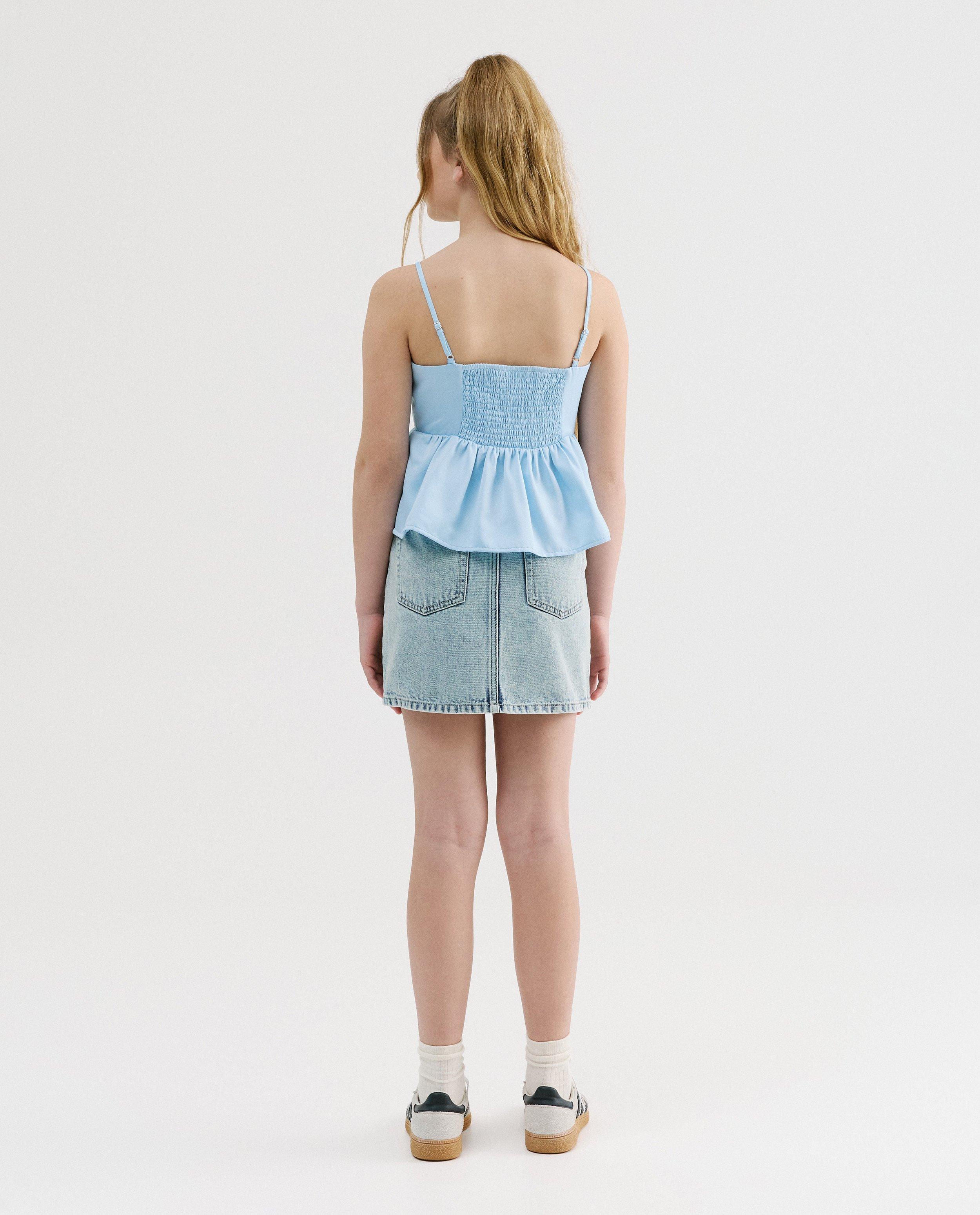 Rokken - Jeansrok met glitter