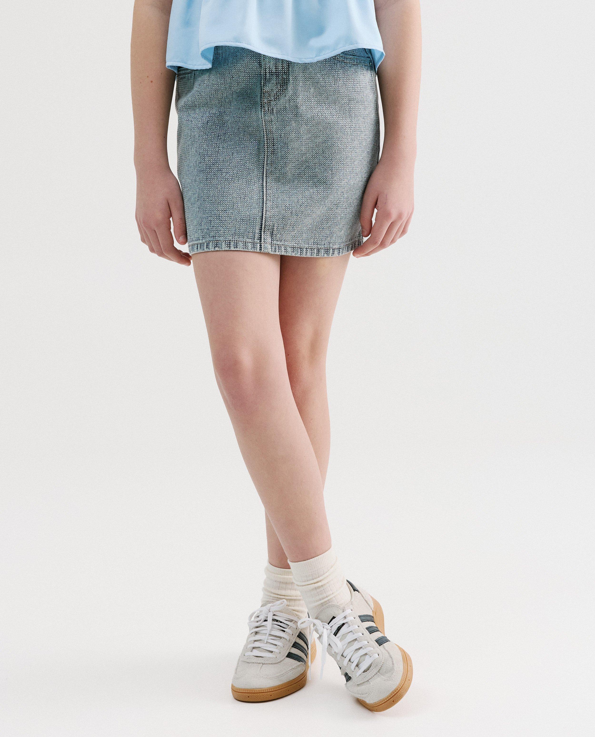 Rokken - Jeansrok met glitter