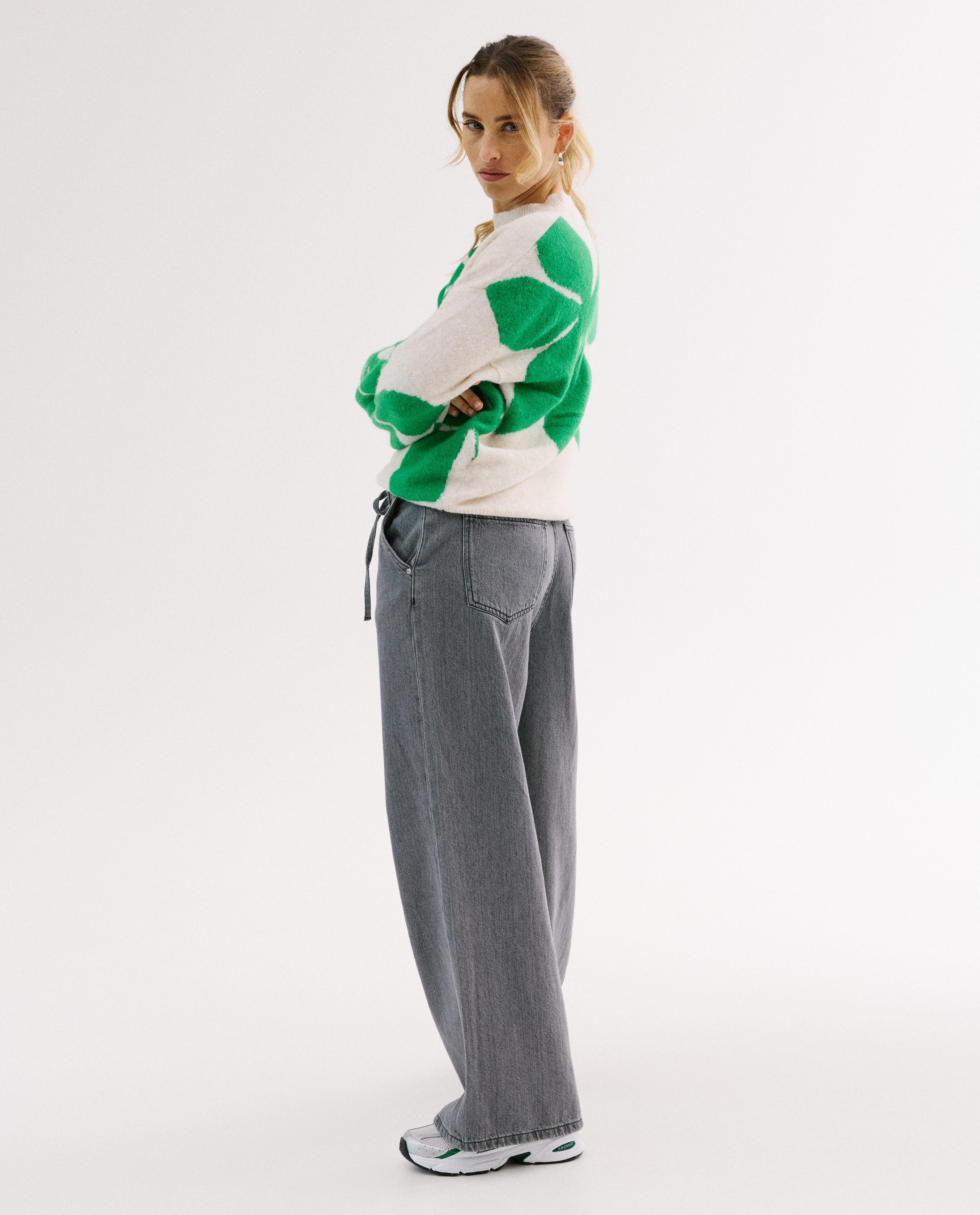 Trui met bloemenpatroon - Product Detail - khaki - afbeelding nummer 3