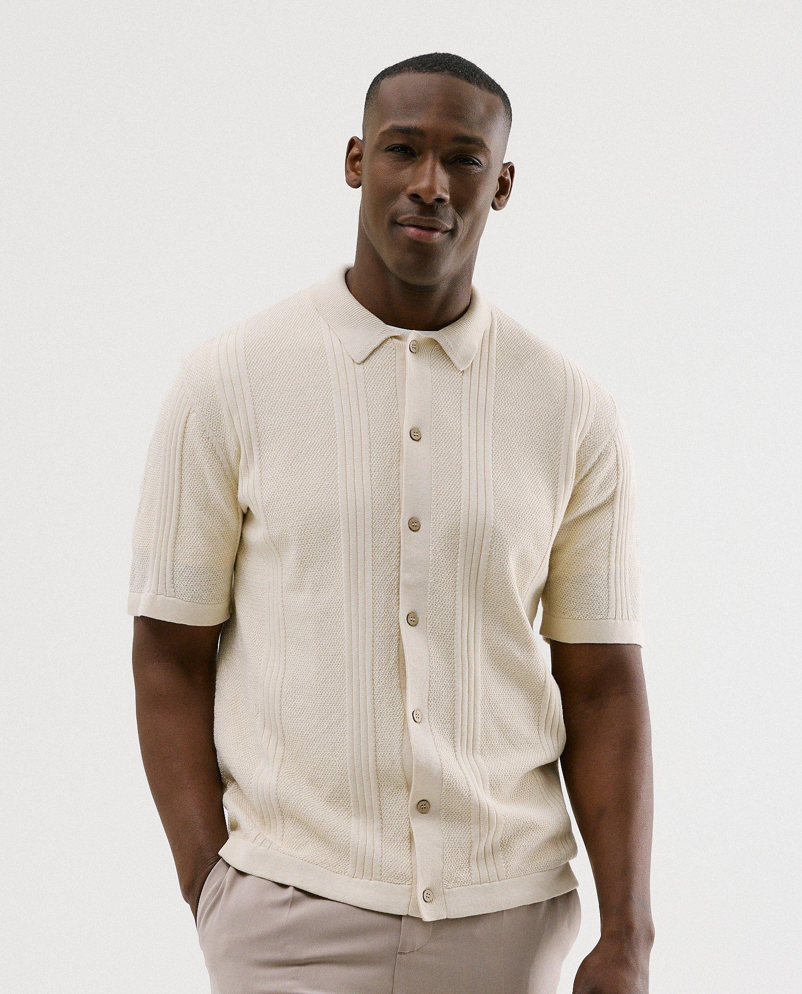 Polotrui met textuur - Product Detail - wit - afbeelding nummer 1