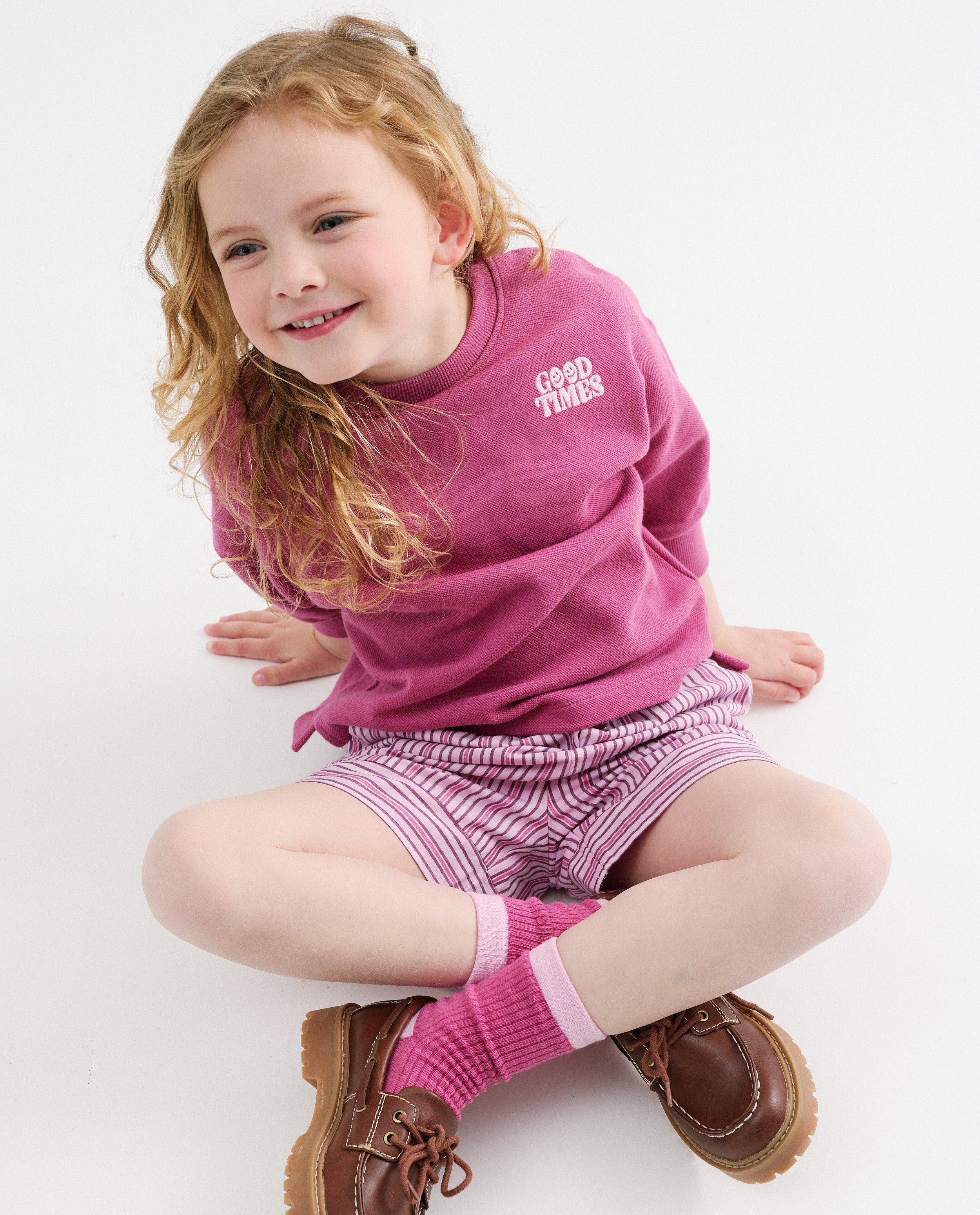 Sweat avec inscription brod&eacute;e - D&eacute;tails du produit - violet - image num&eacute;ro 2