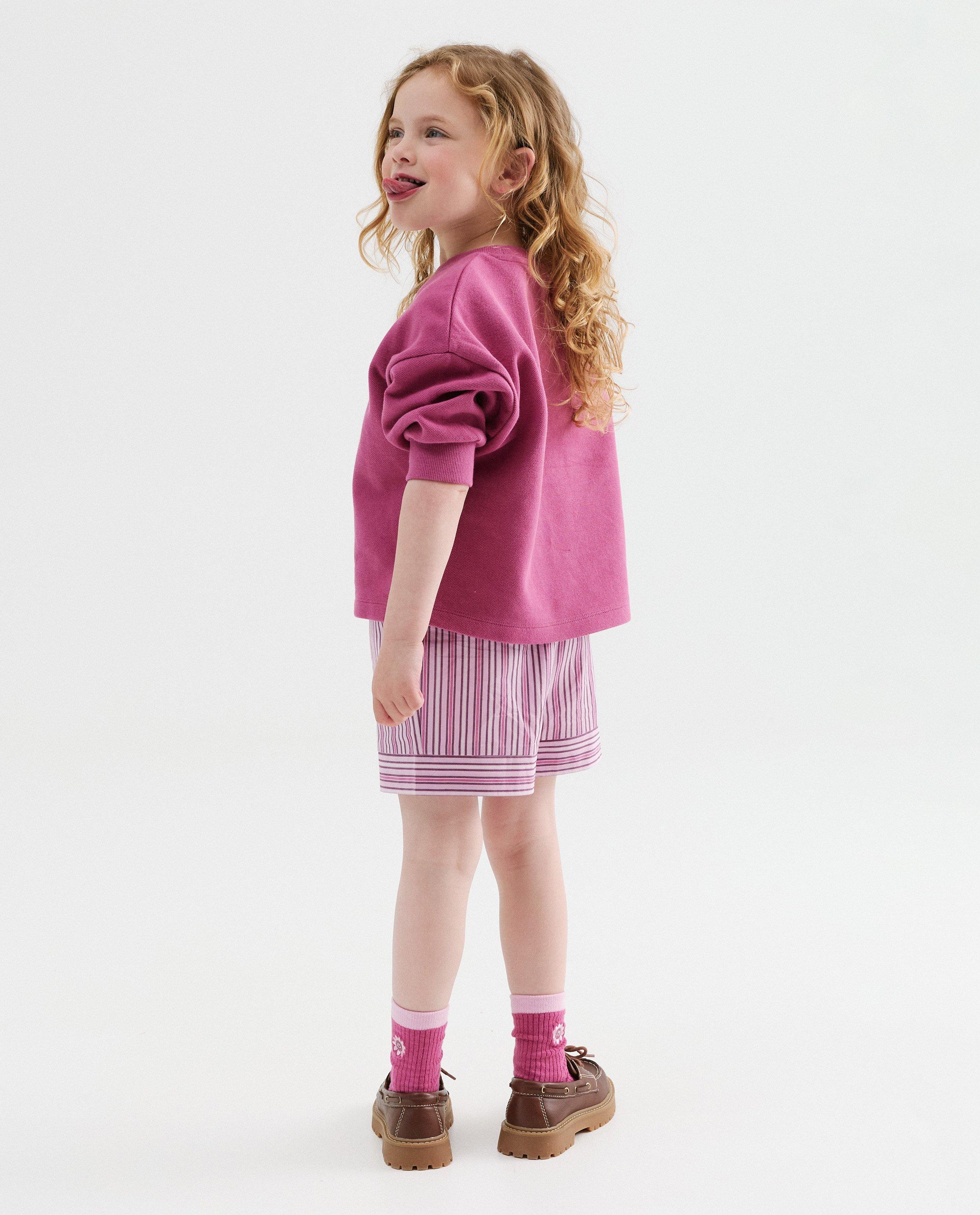 Sweat avec inscription brod&eacute;e - D&eacute;tails du produit - violet - image num&eacute;ro 3