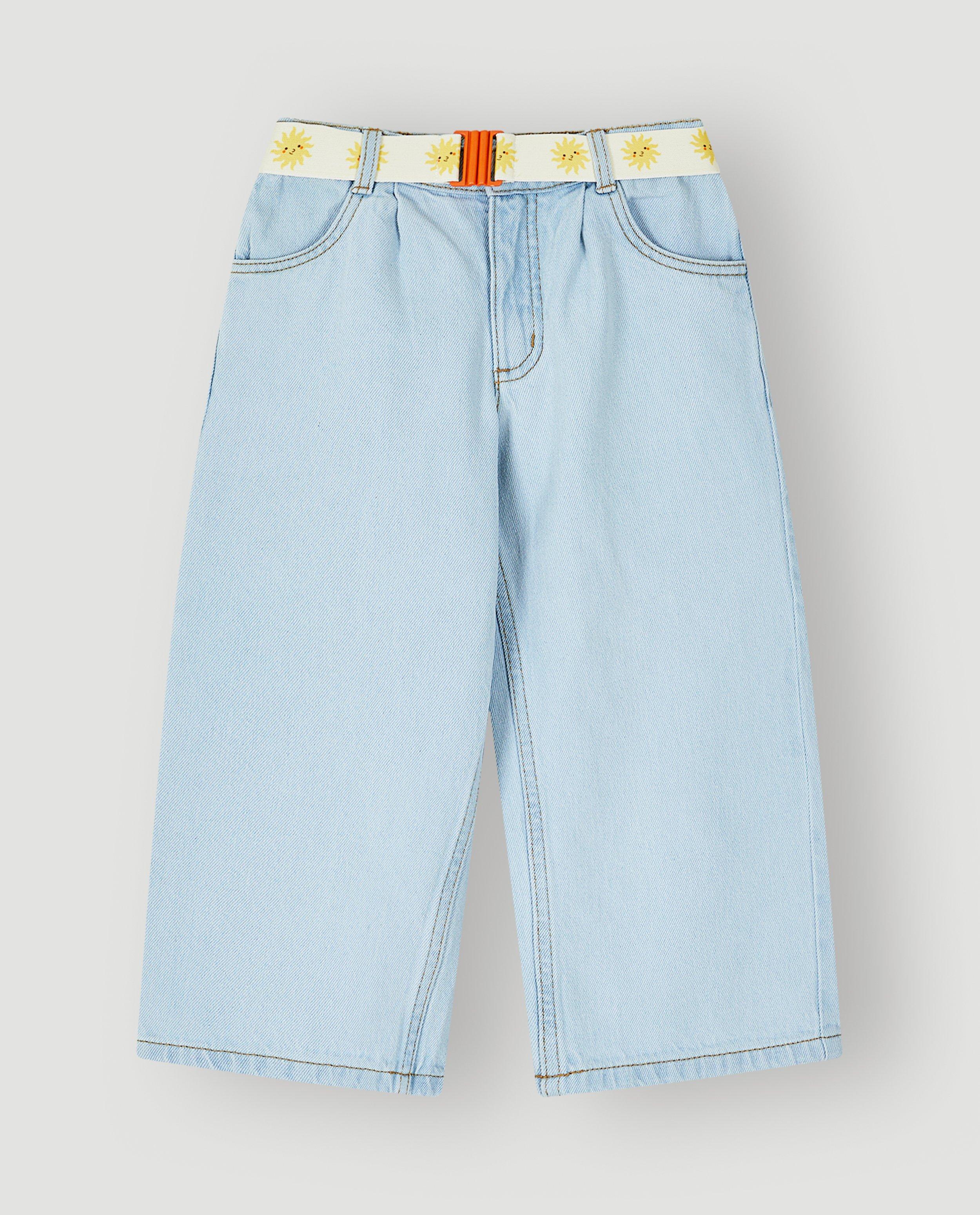 Jean bleu clair avec ceinture - D&eacute;tails du produit - bleu clair - image num&eacute;ro 2