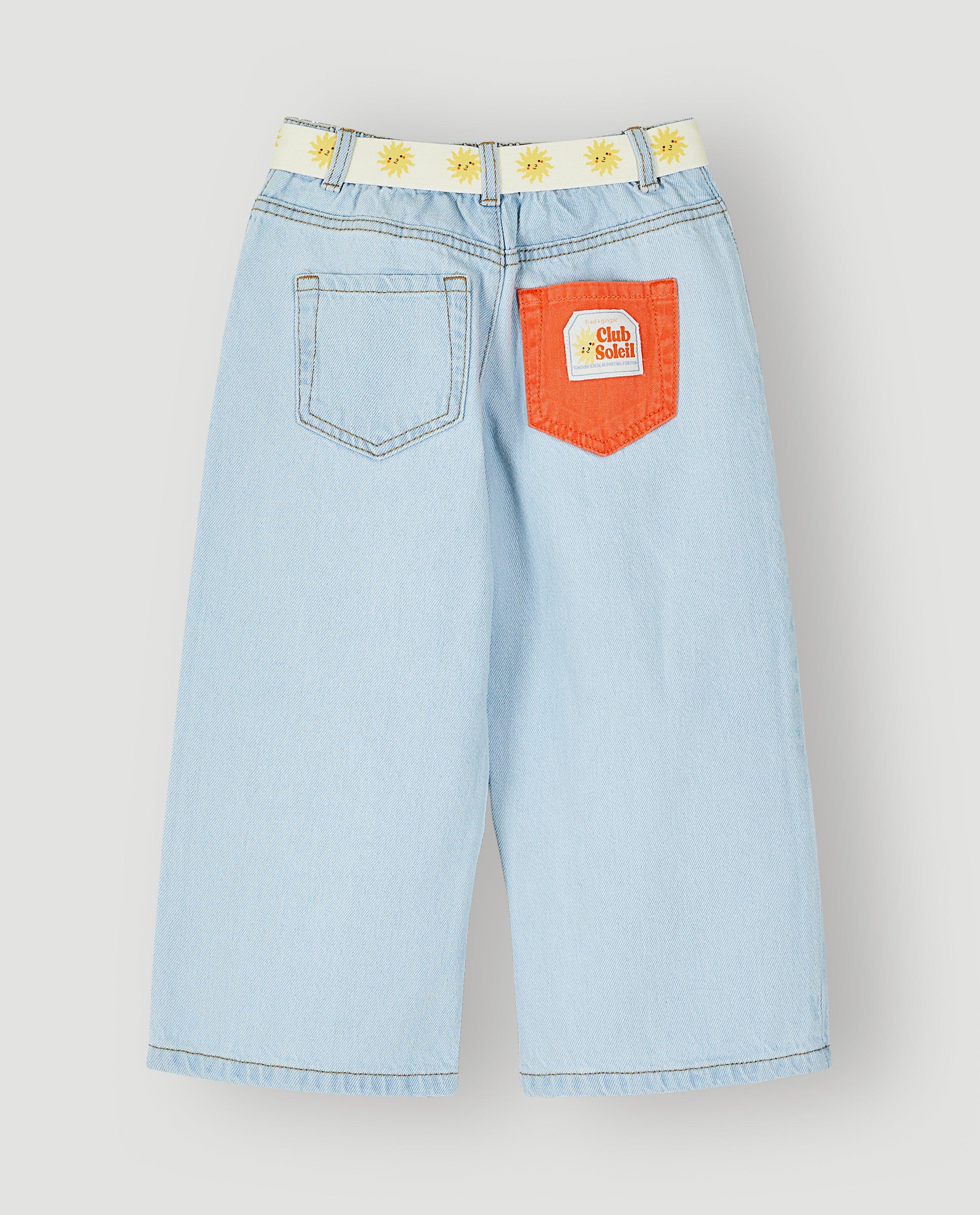 Jean bleu clair avec ceinture - D&eacute;tails du produit - bleu clair - image num&eacute;ro 3