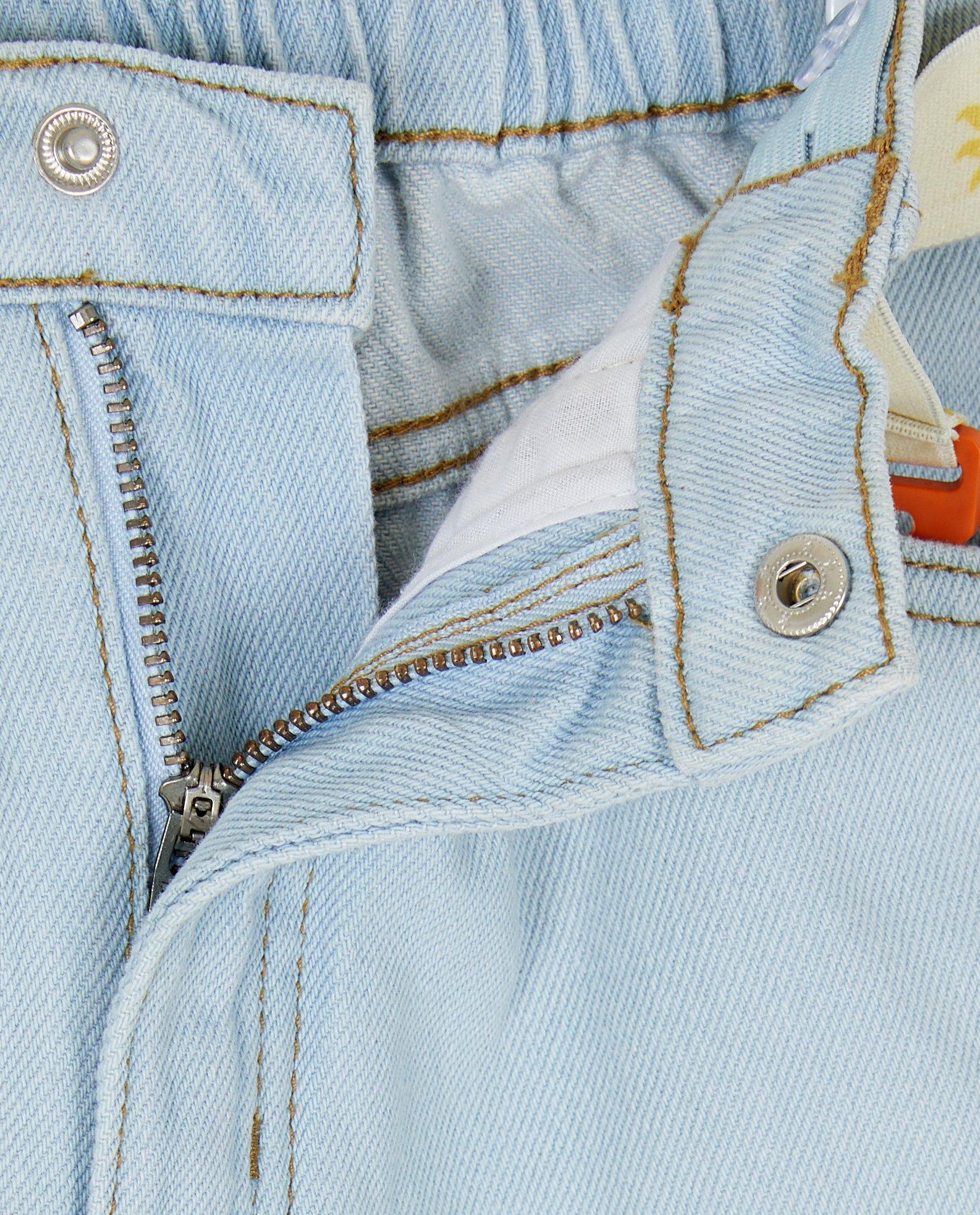 Shorts - Short en jean bleu clair avec ceinture