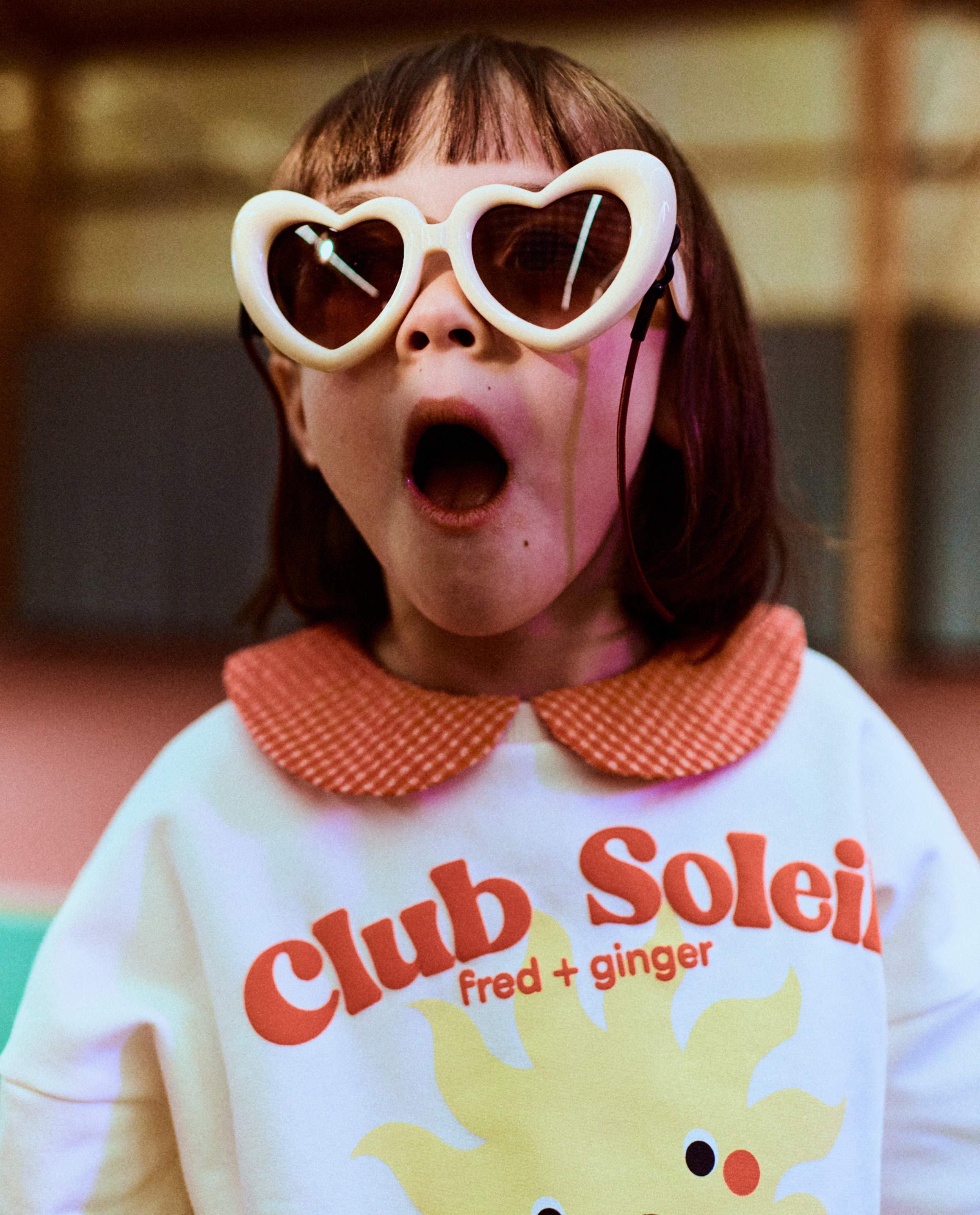 Sweat avec imprim&eacute; soleil - D&eacute;tails du produit - blanc - image num&eacute;ro 2