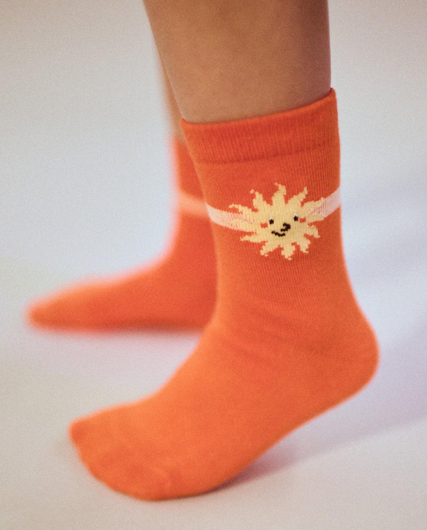 Chaussettes avec soleils brod&eacute;s