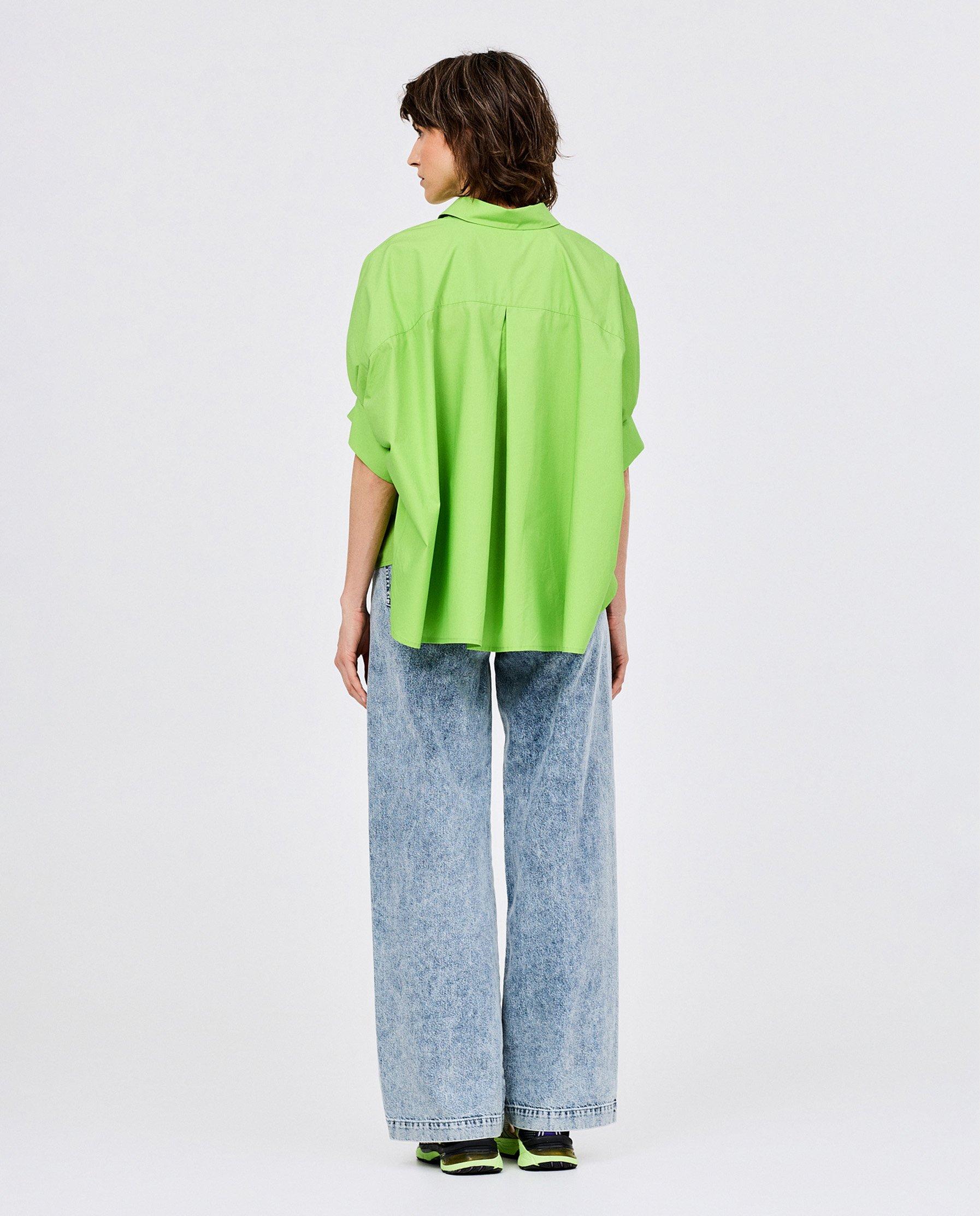 Groene hemdblouse - Product Detail - felgroen - afbeelding nummer 2