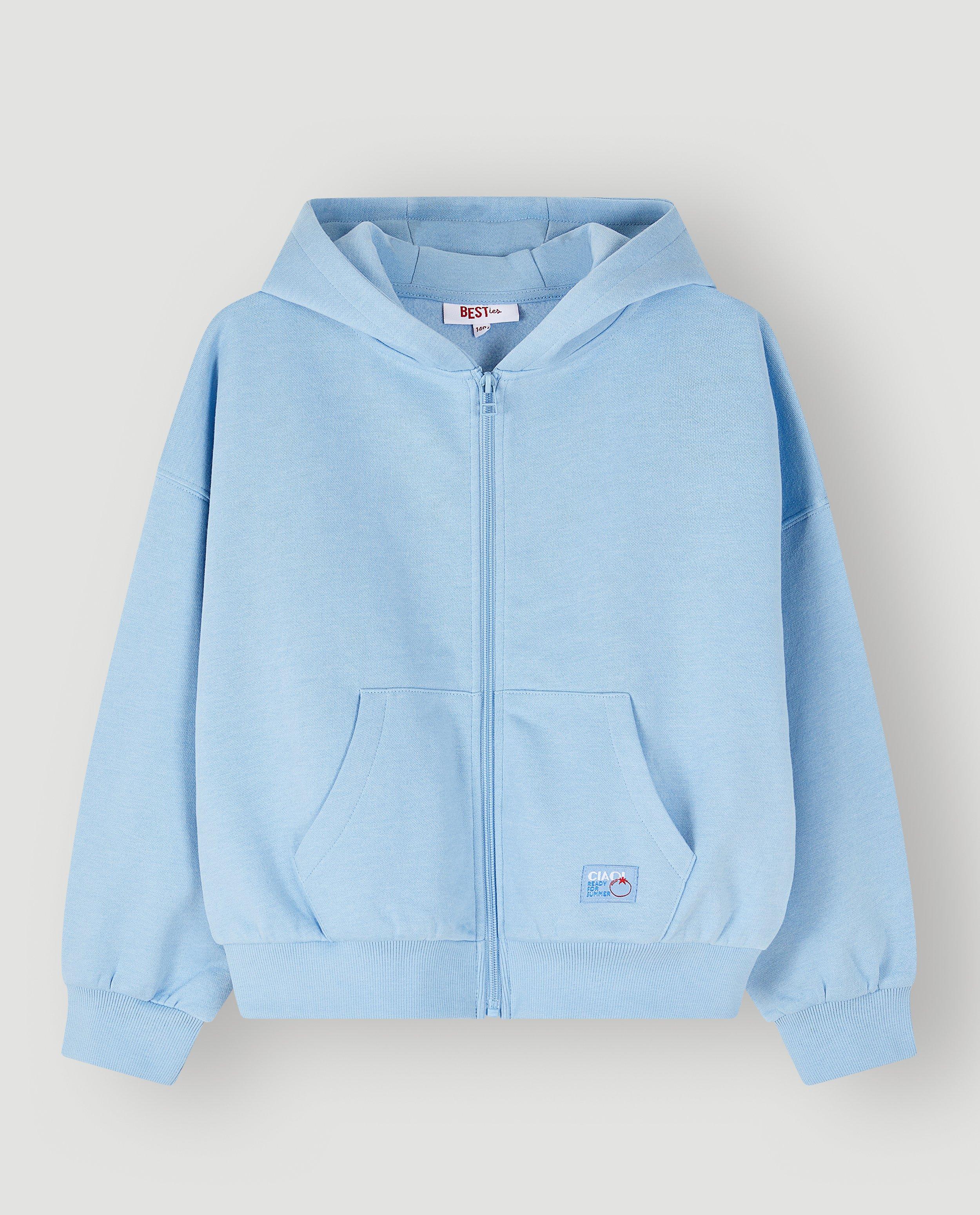 Sweat zipp&eacute; - D&eacute;tails du produit - bleu - image num&eacute;ro 4
