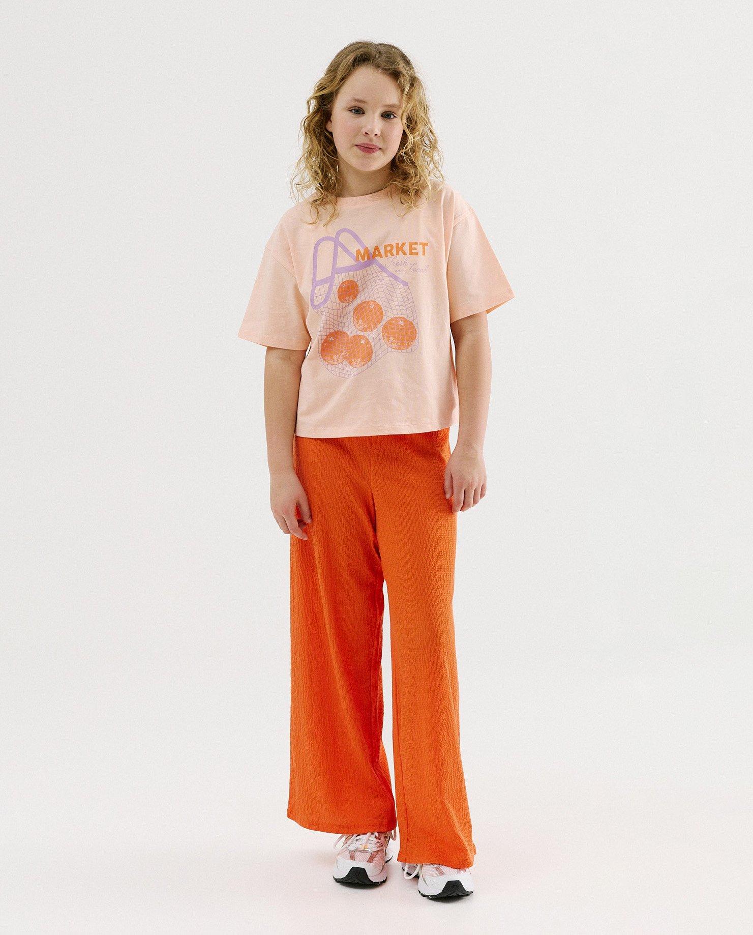 T-shirt avec imprim&eacute; - D&eacute;tails du produit - orange clair - image num&eacute;ro 2