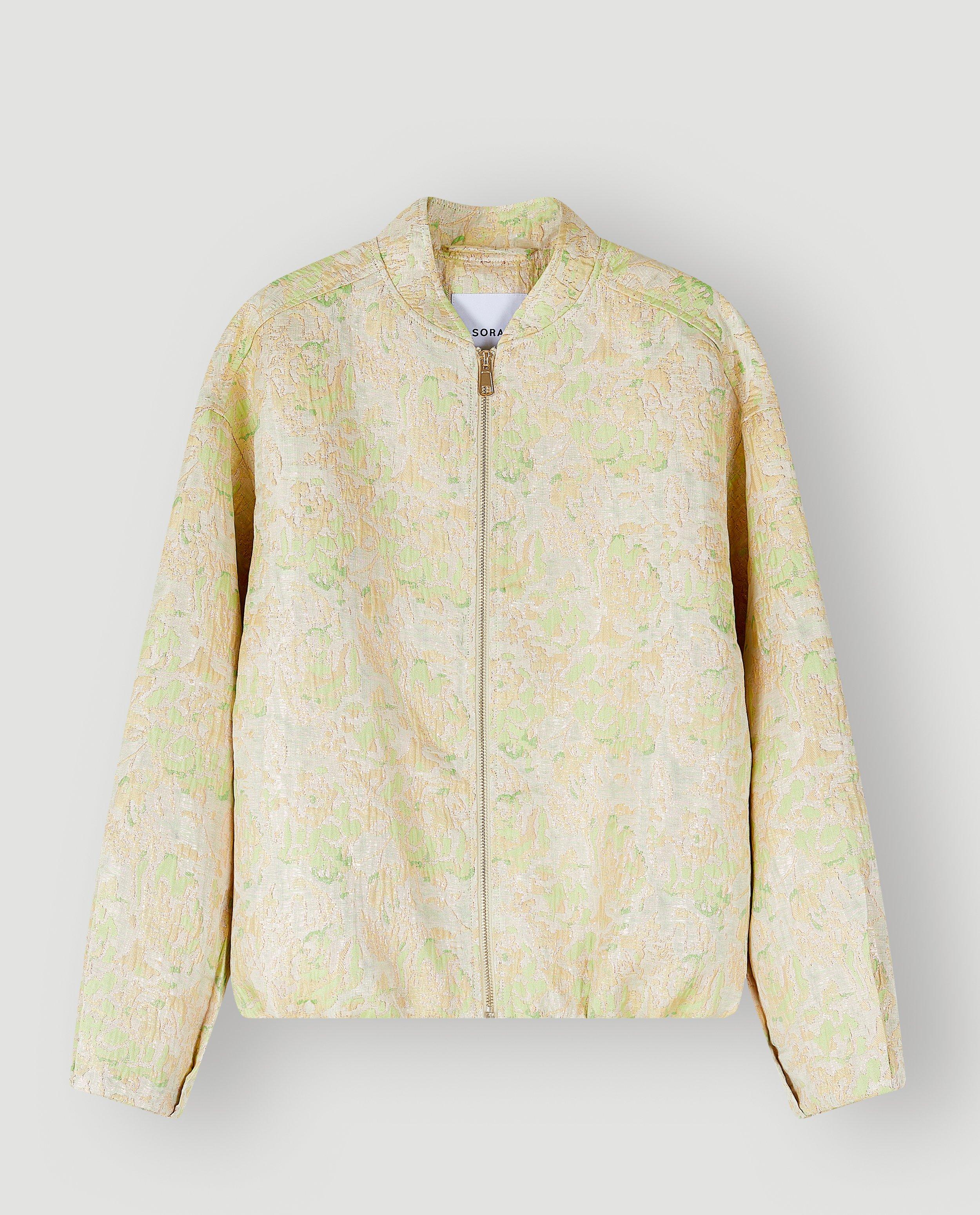 Jacquard bomber met patroon - Product Detail - lichtgroen - afbeelding nummer 4