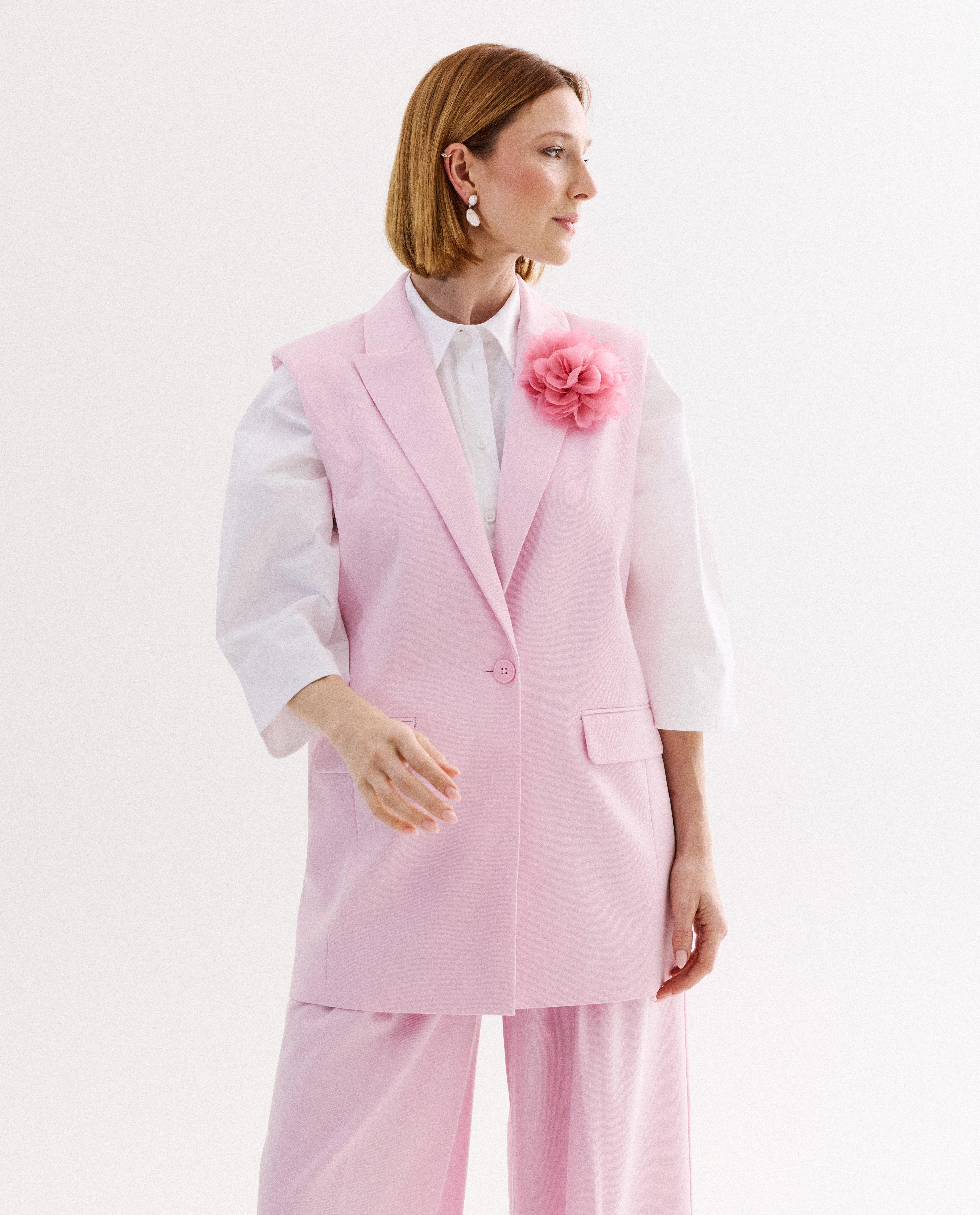 Blazer rose - D&eacute;tails du produit - rose clair - image num&eacute;ro 1