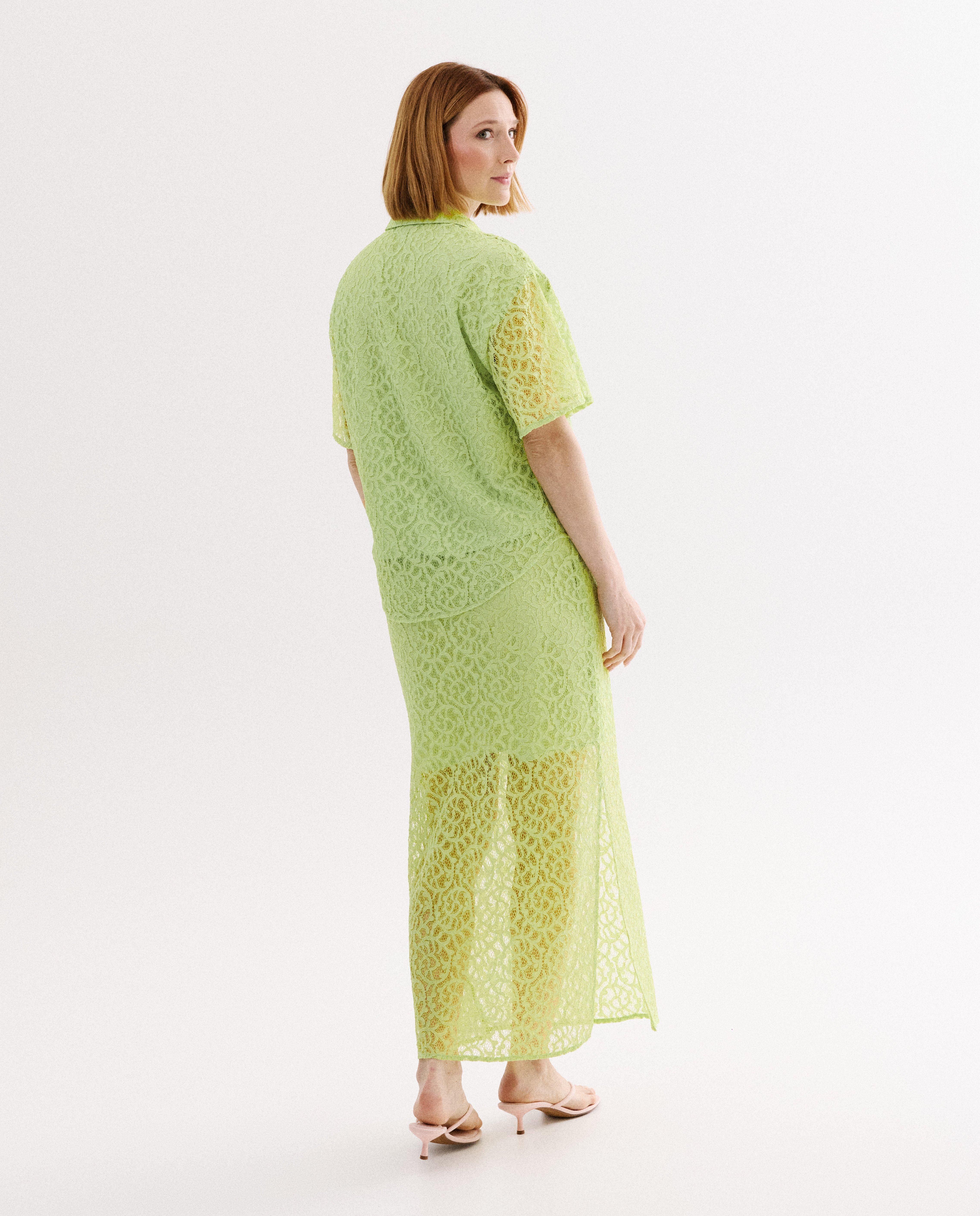 Chemise avec motif - D&eacute;tails du produit - vert clair - image num&eacute;ro 3