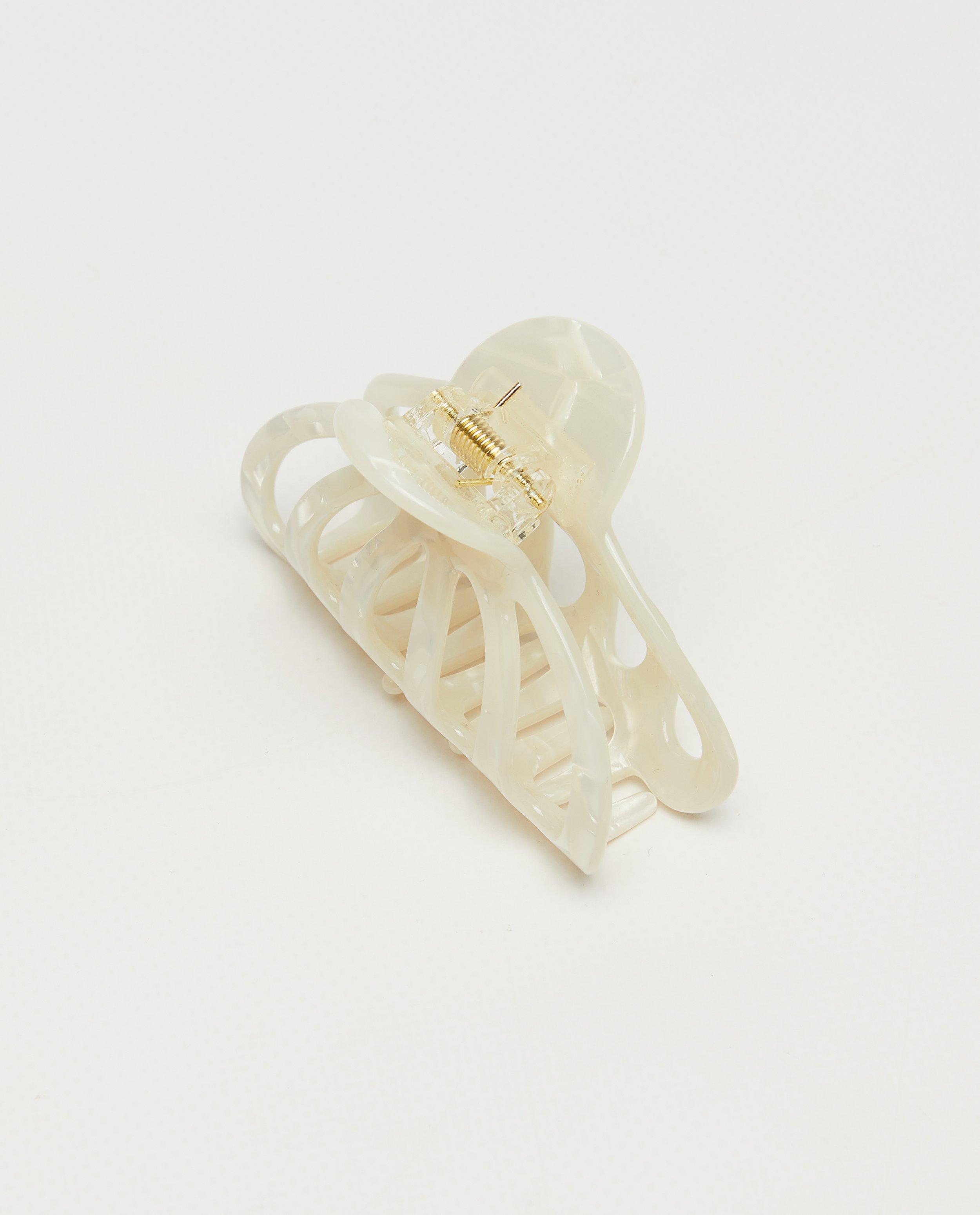Witte haarclip