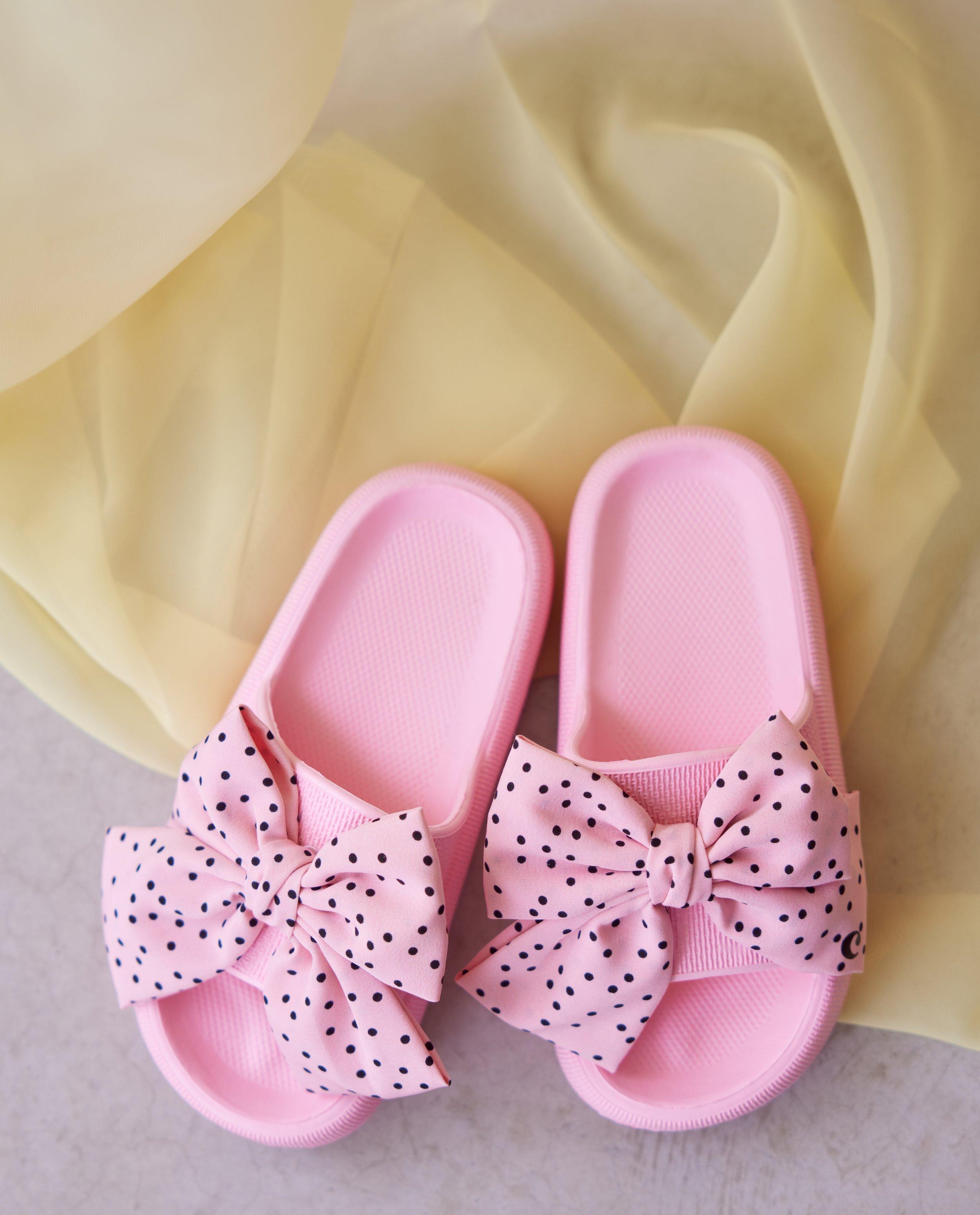 Slippers met strikken, 31-39 - Product Detail - lichtroze - afbeelding nummer 1