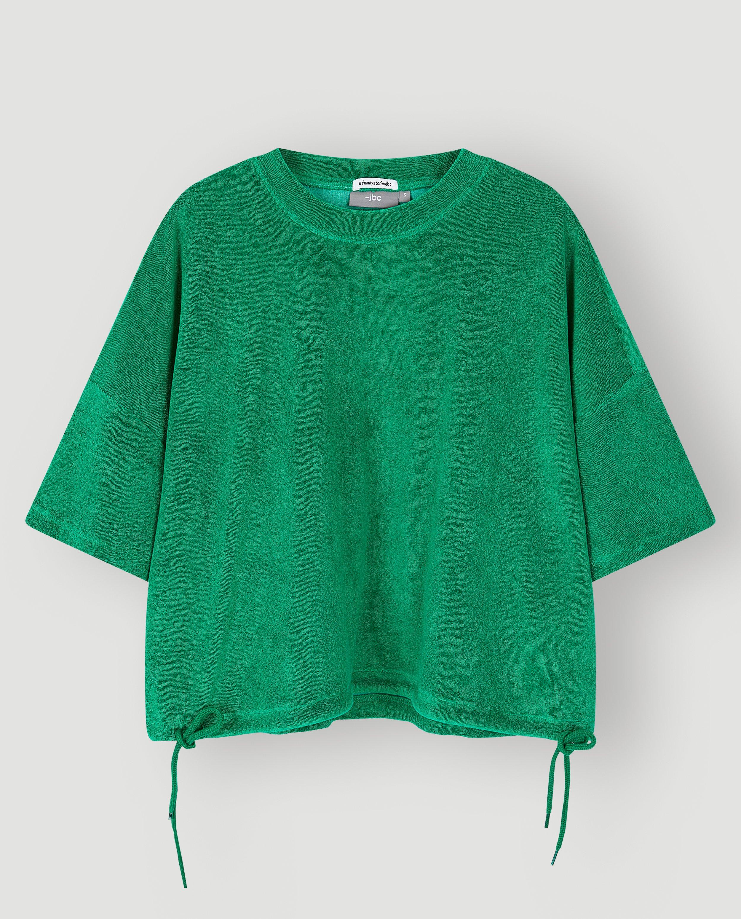 T-shirts - Badstof T-shirt met trekkoord, oversized fit, XS-XXL