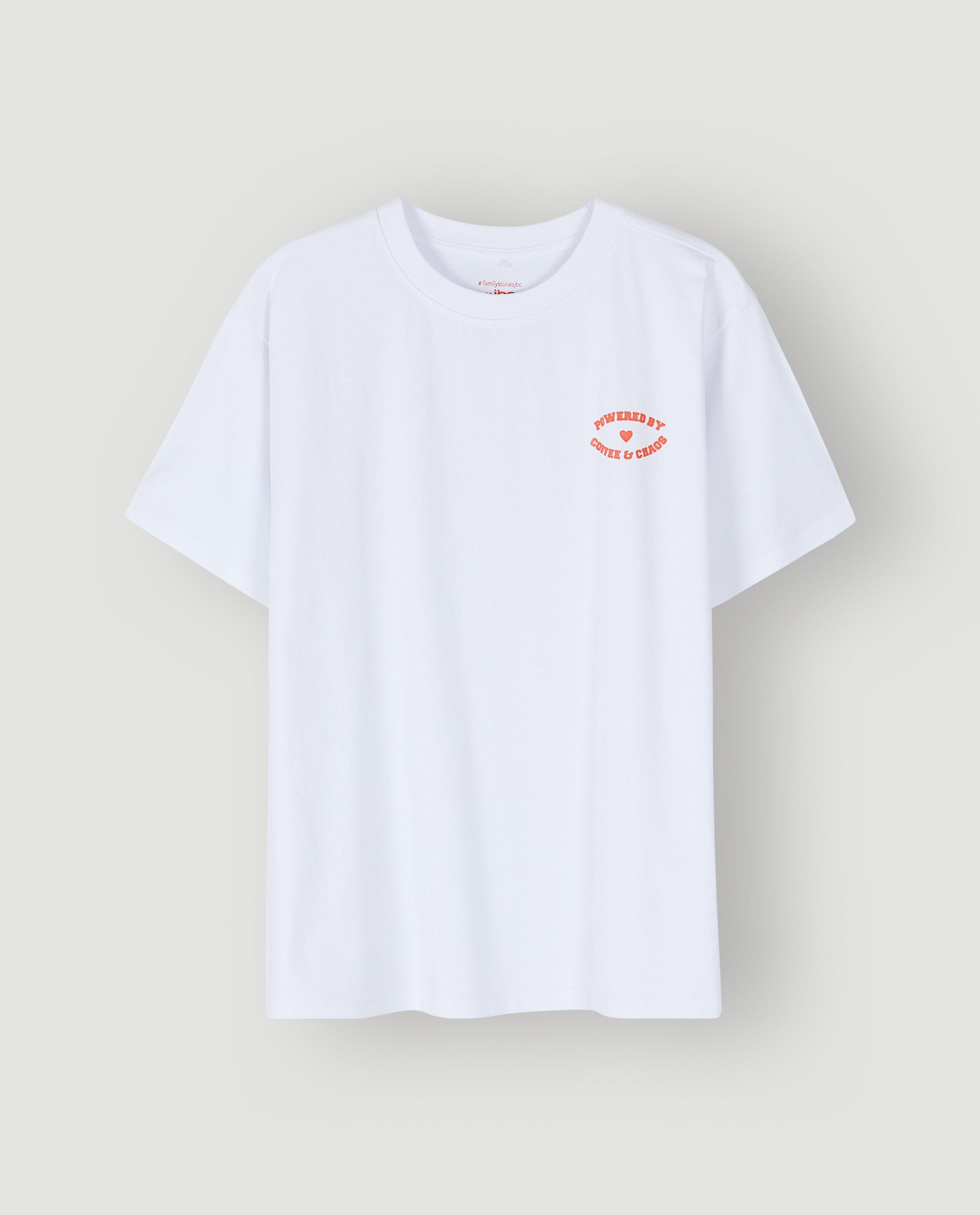 T-shirts - T-shirt met opschrift in reli&euml;f, XS-XXL