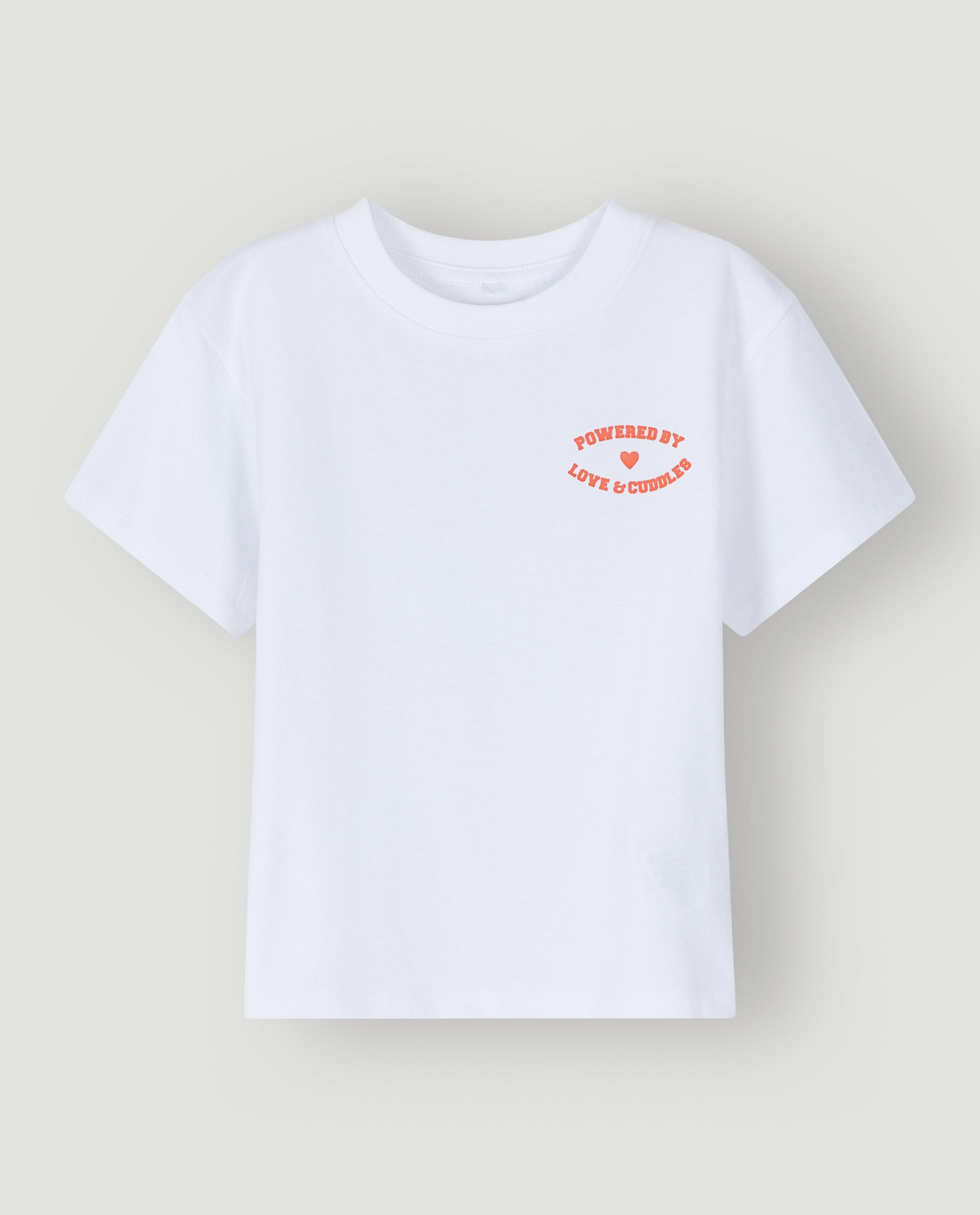 T-shirts - T-shirt avec inscription en relief, coupe loose, unisexe, 98-134